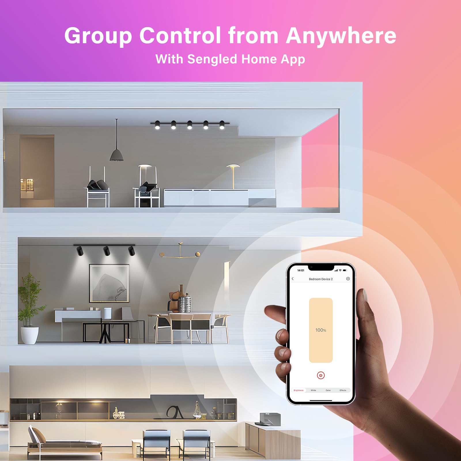 Sengled G2 Smart Light Bulbs That Compatible With Alexa & Google Assistant, Wi-Fi & Bluetooth Led Light Bulbs Dimmable, Led Bulb
