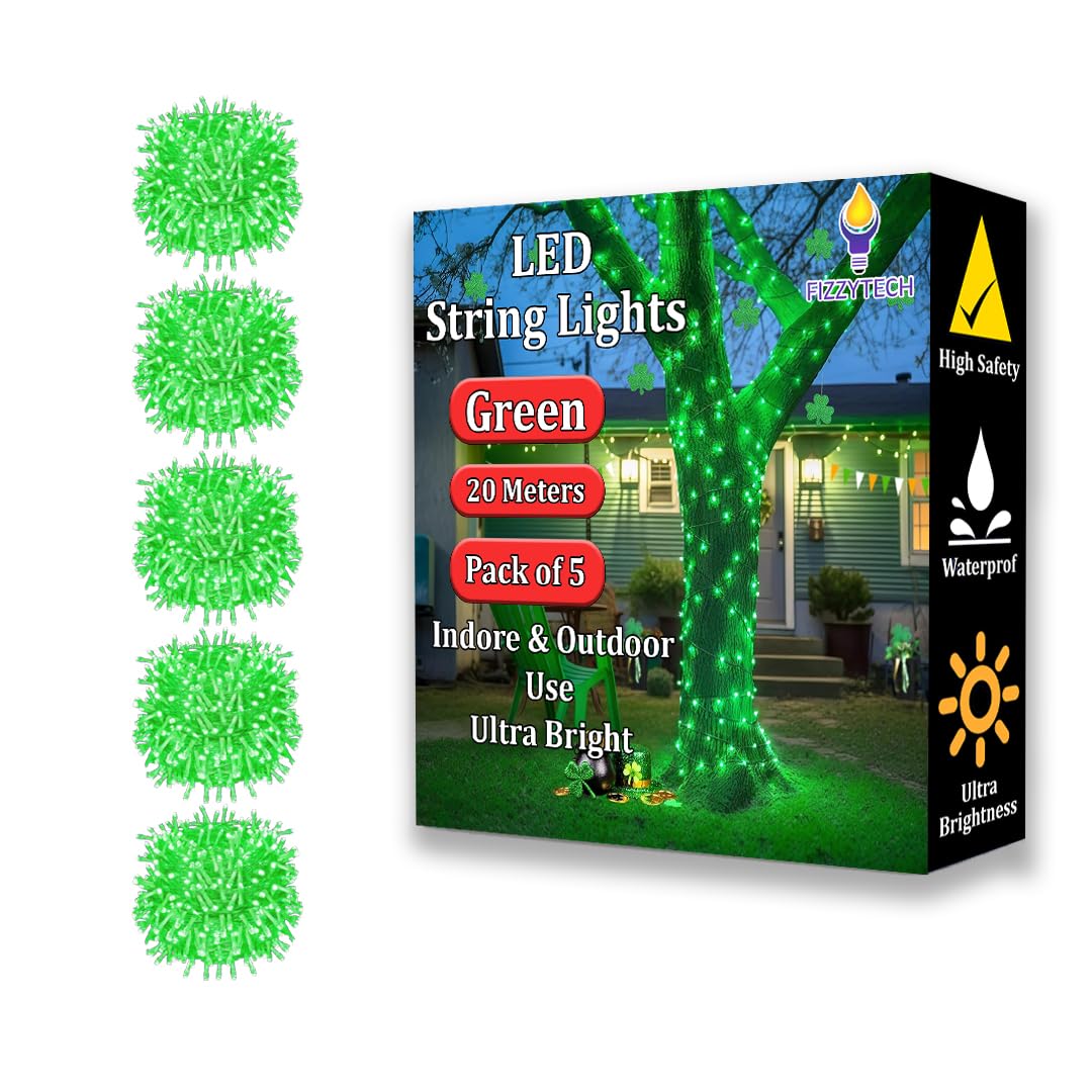 fizzytech 60 LED Rice Light for Decoration Strip and Series Light for Diwali Christmas Lights of Home Decoration, Bedroom Weddin