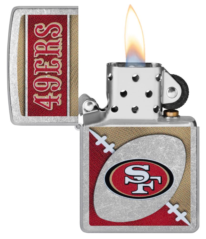 Zippo Nfl San Francisco 49Ers Street Chrome Pocket Lighter