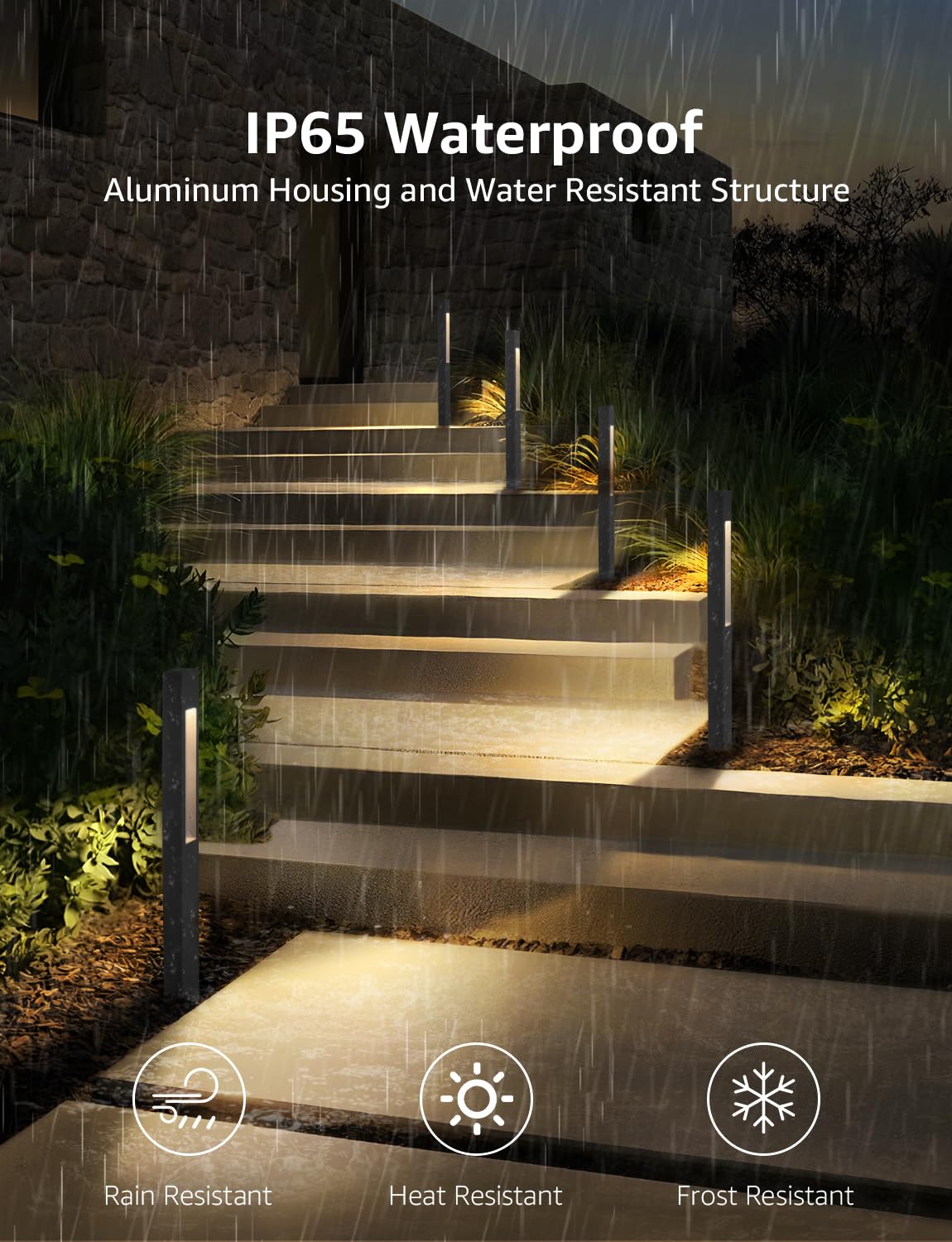 Sunvie 3W Low Voltage Pathway Lights 3000K Led Low Voltage Landscape Lights 12V Waterproof Landscape Path Lights Low Voltage Lan