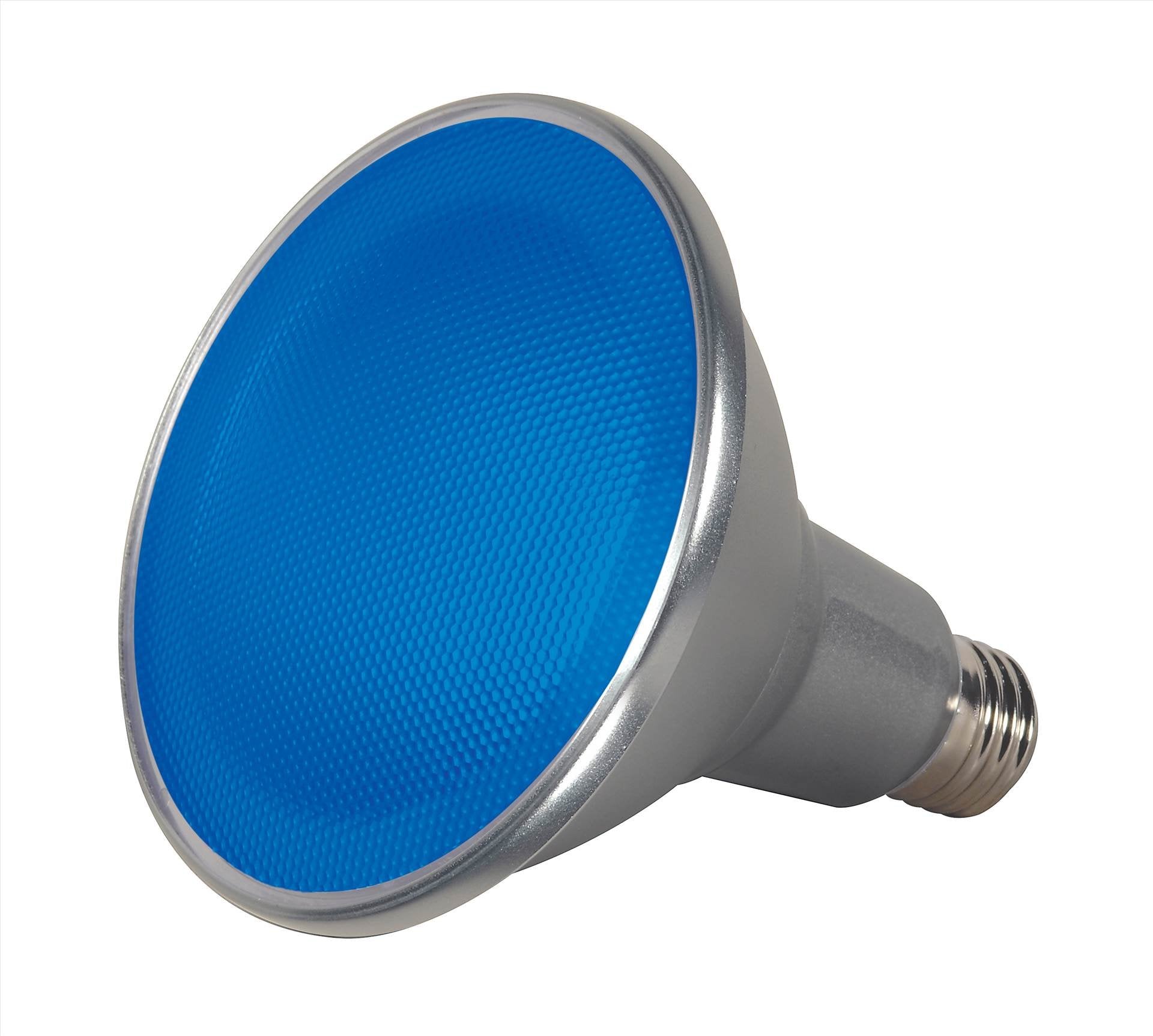 Satco S9482 Par38 Led Blue 40' Beam Spread Medium Base Light Bulb, 15W
