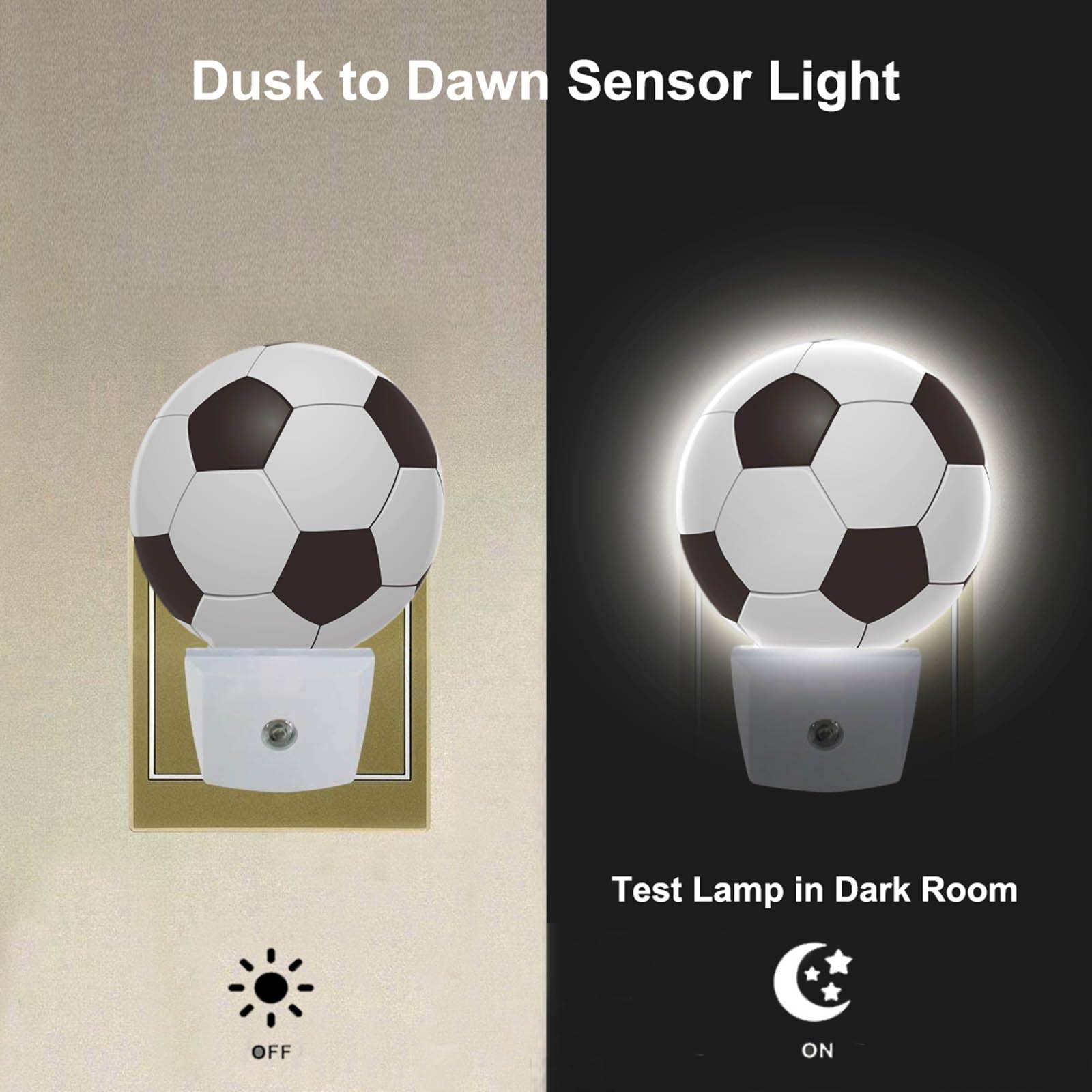 Uanvaha American Football Night Light Popular Sports Play Soccer Ball Led Dusk To Dawn Night Lamp Auto Sensor For Bedroom Bathro