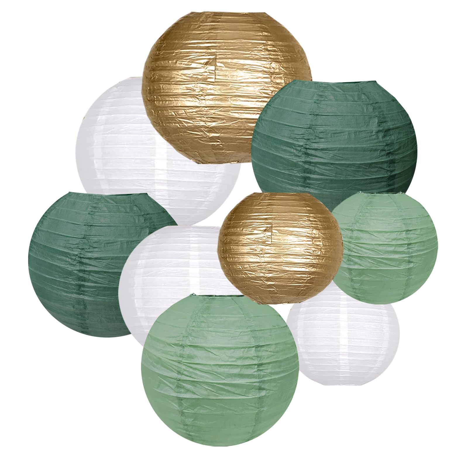 Paper Lanterns Decorative, Hanging Paper Lanterns Party Decorations for Graduation Wedding Baby Shower Tropical Jungle Theme Bir