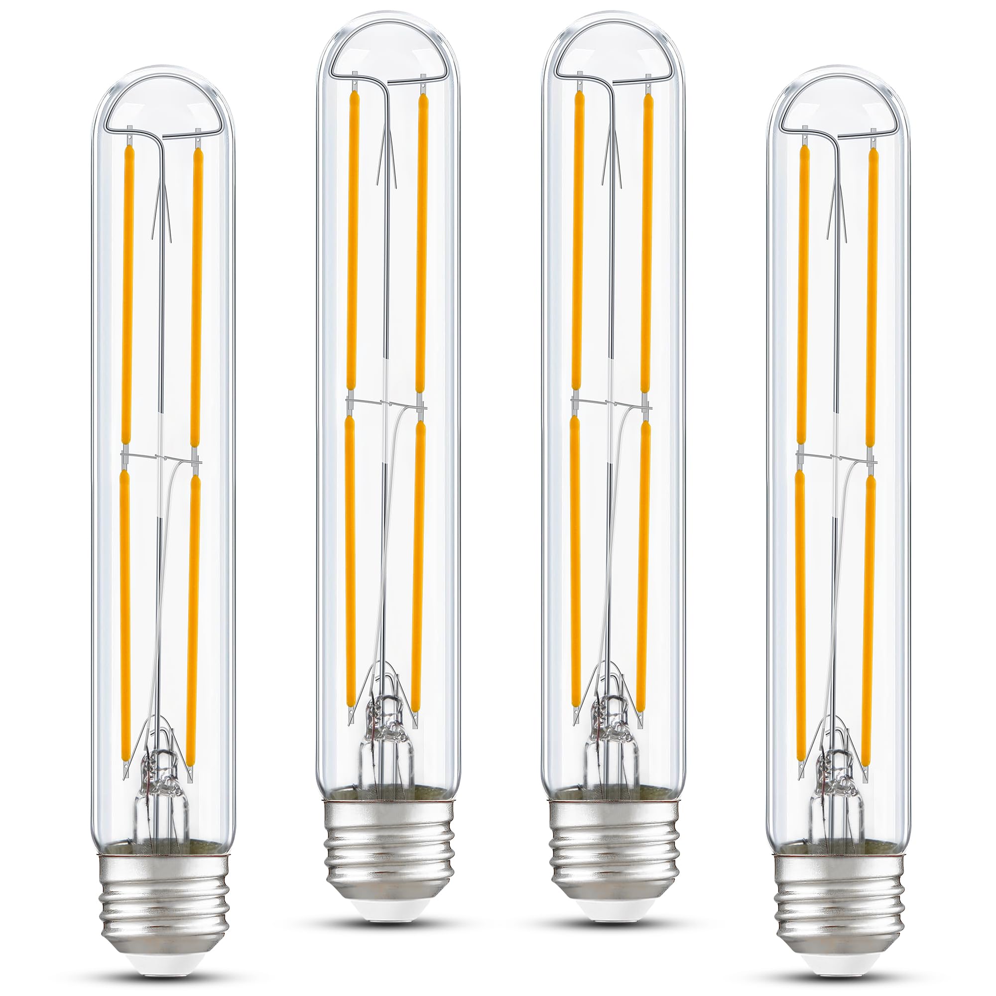 Padmo Ludaz Tube Light Bulbs 7.3 Inch E26 T10 Led Bulb Tubular Light Bulb 185Mm Long Skinny Light Bulb,6W 60 Watt Type T Bulb Fo
