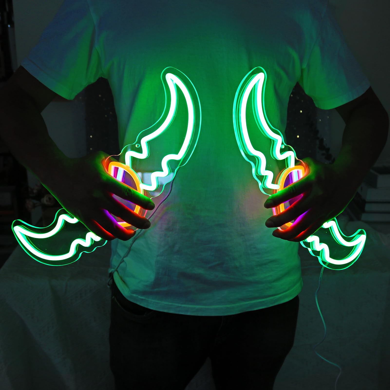 Generic Neon Sign, Warglaive of Azzinoth Wall Decor, Dimmable USB Power, 16.9inx6.3in, Acrylic, Cool