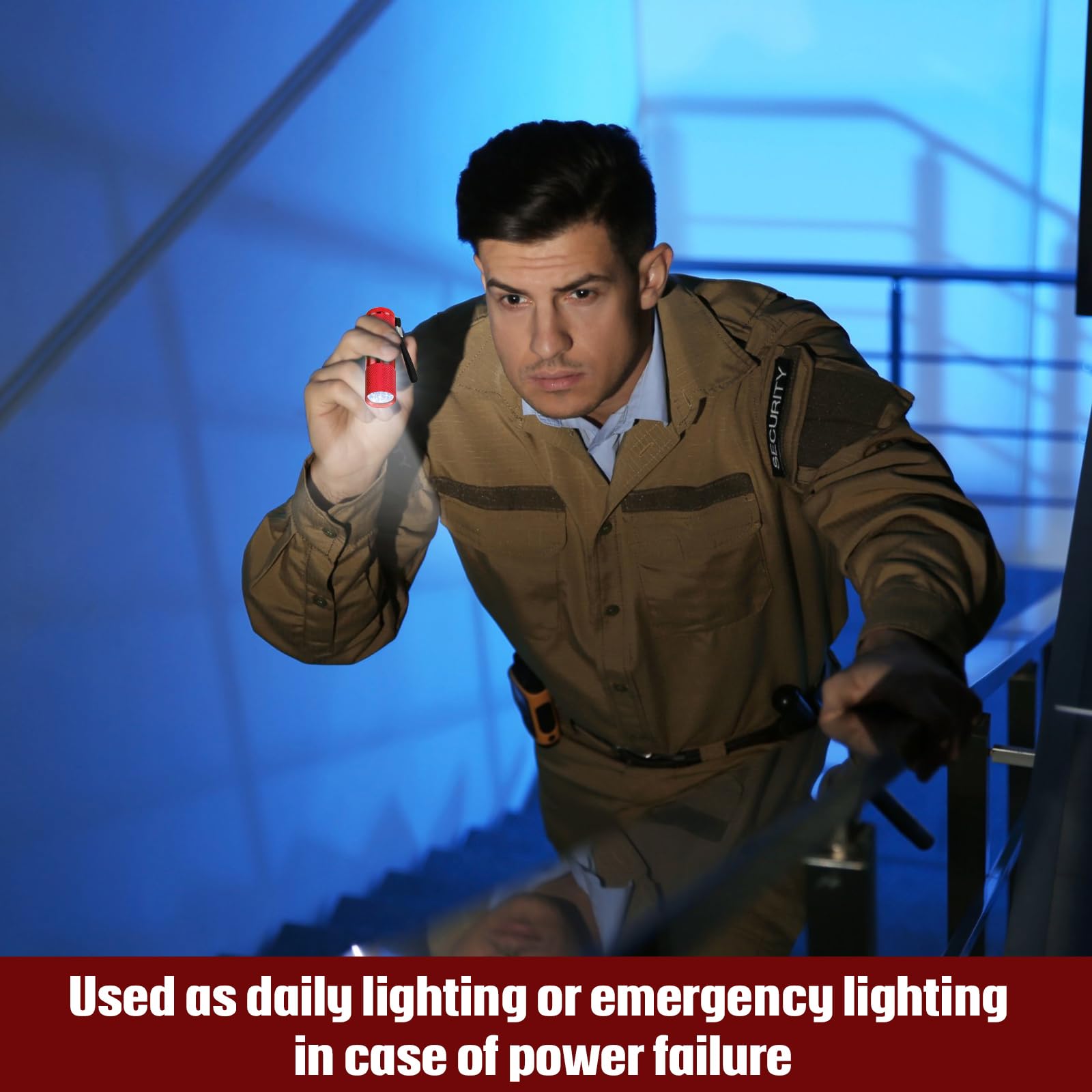 Vihose Mini Flashlights 20 Pcs Red Led Handheld Aluminum Light For Kids Emergency Camping