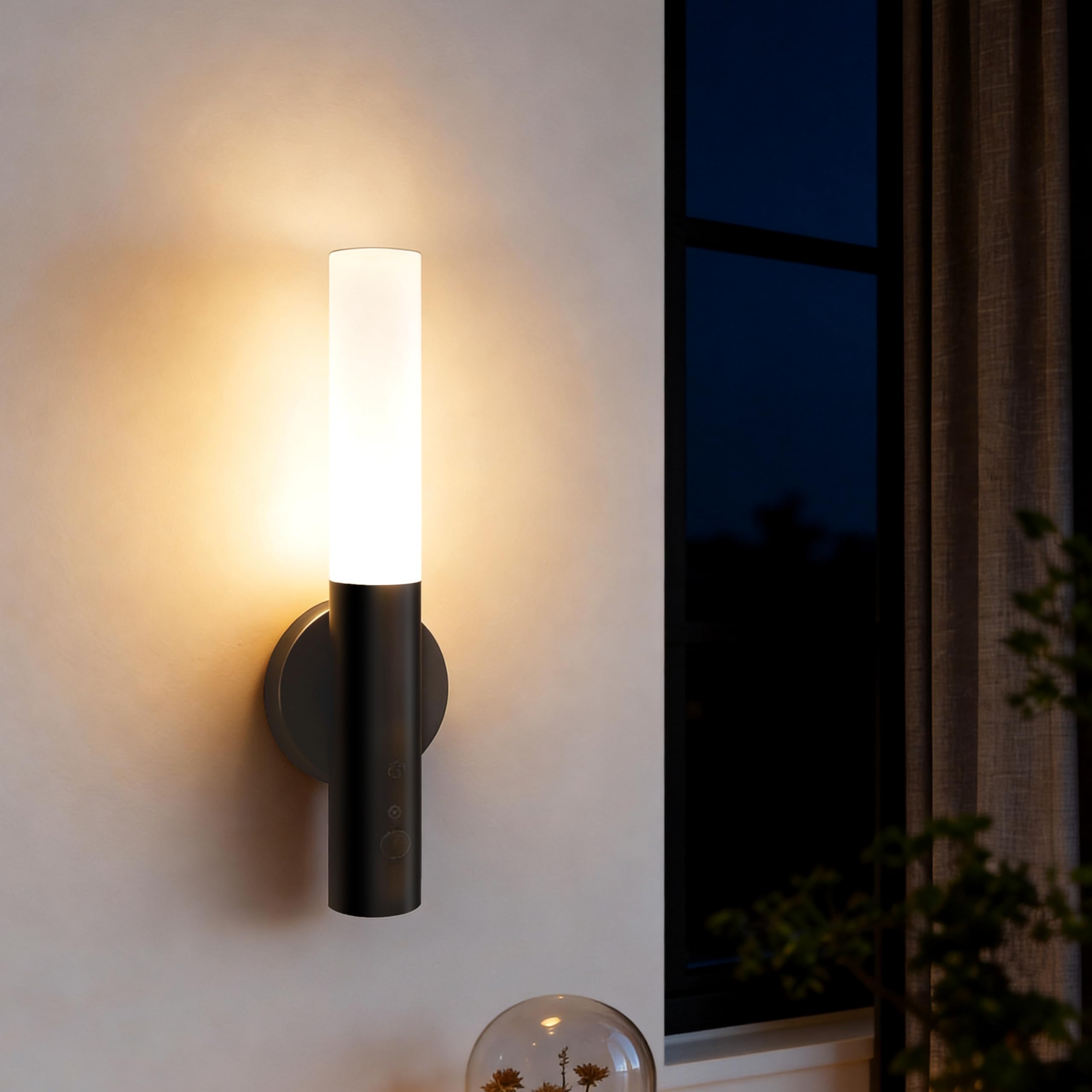 Haloak Motion Sensor Night Lights Indoor, Dimmable Lighting Decor for Stair, Bedroom, Kids Room,Magnetic Hallway Rechargeable LE