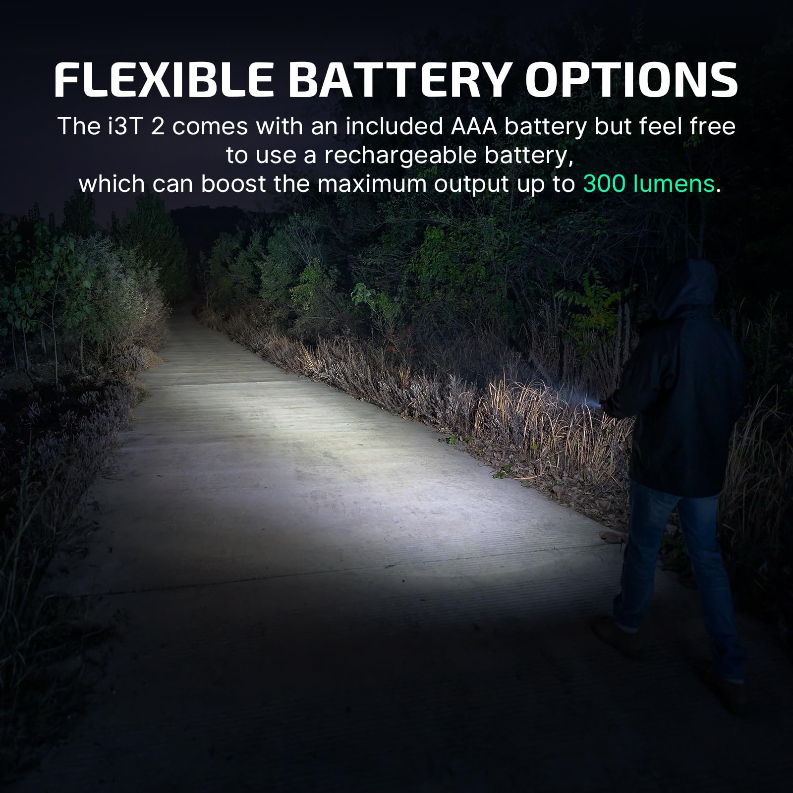 OLIGHT I3T 2 EOS Pocket Flashlight, 200 Lumens, Aluminum, OD Green, Model I3T2-ODG-300000