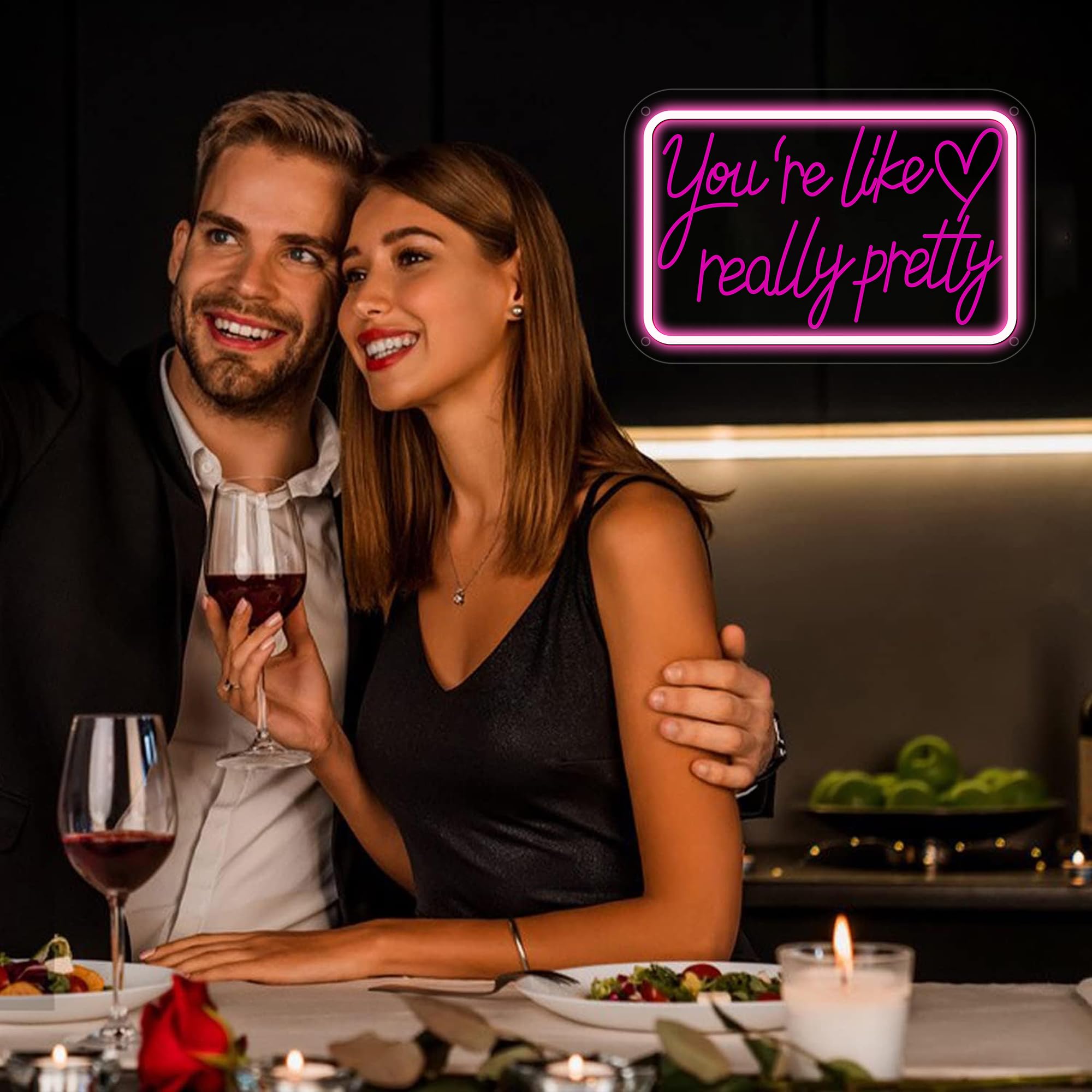 YouRe Like Really Pretty Neon Signs For Wall Decor  Neon Lights Signs For Bedroom Decor Birthday Gift For Teen Girls Led Neon Sign Pink Neon Sign For Salon  Home  Wedding  Party