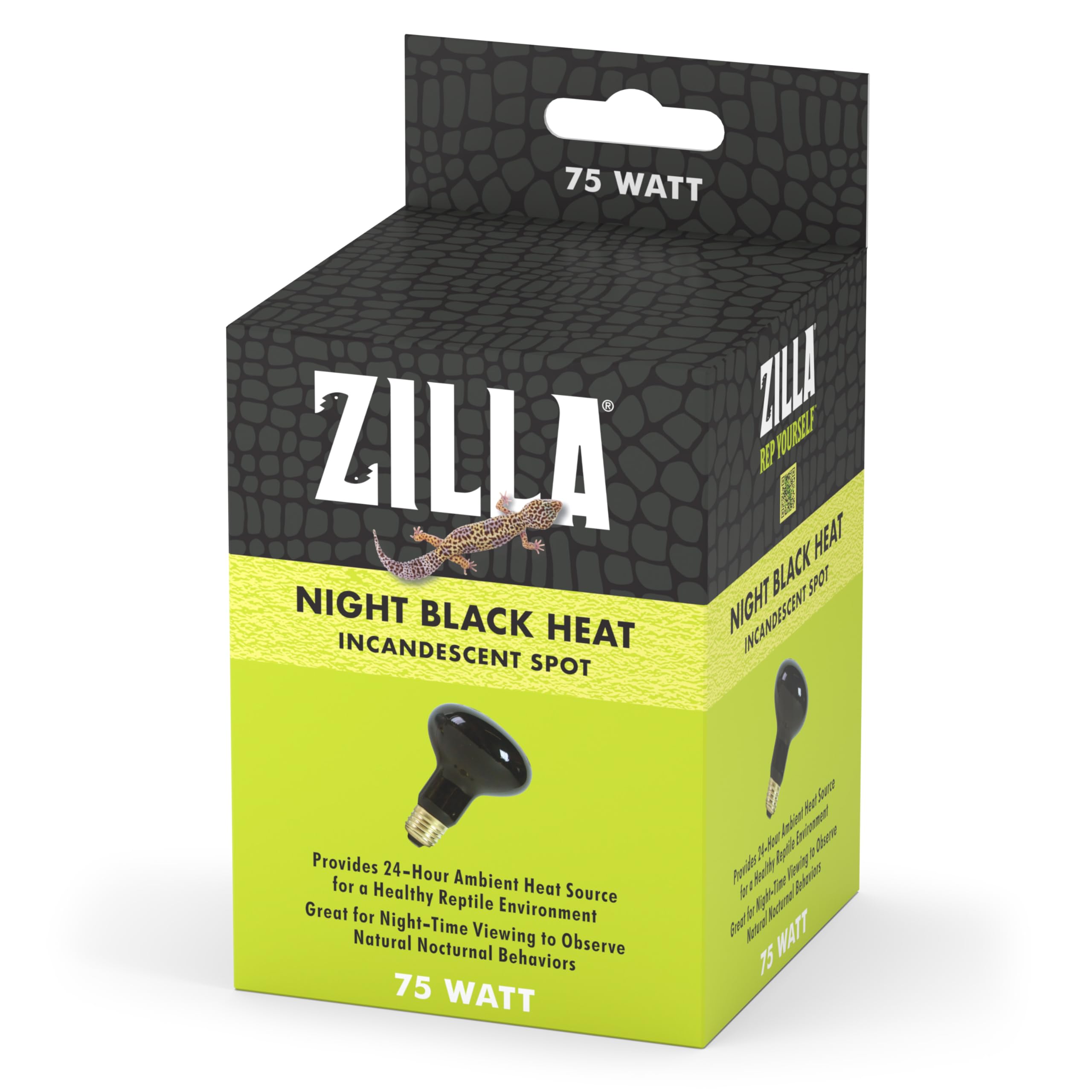 Zilla Incandescent Spot Bulb For Nocturnal Reptiles - Night Black, 1 Count