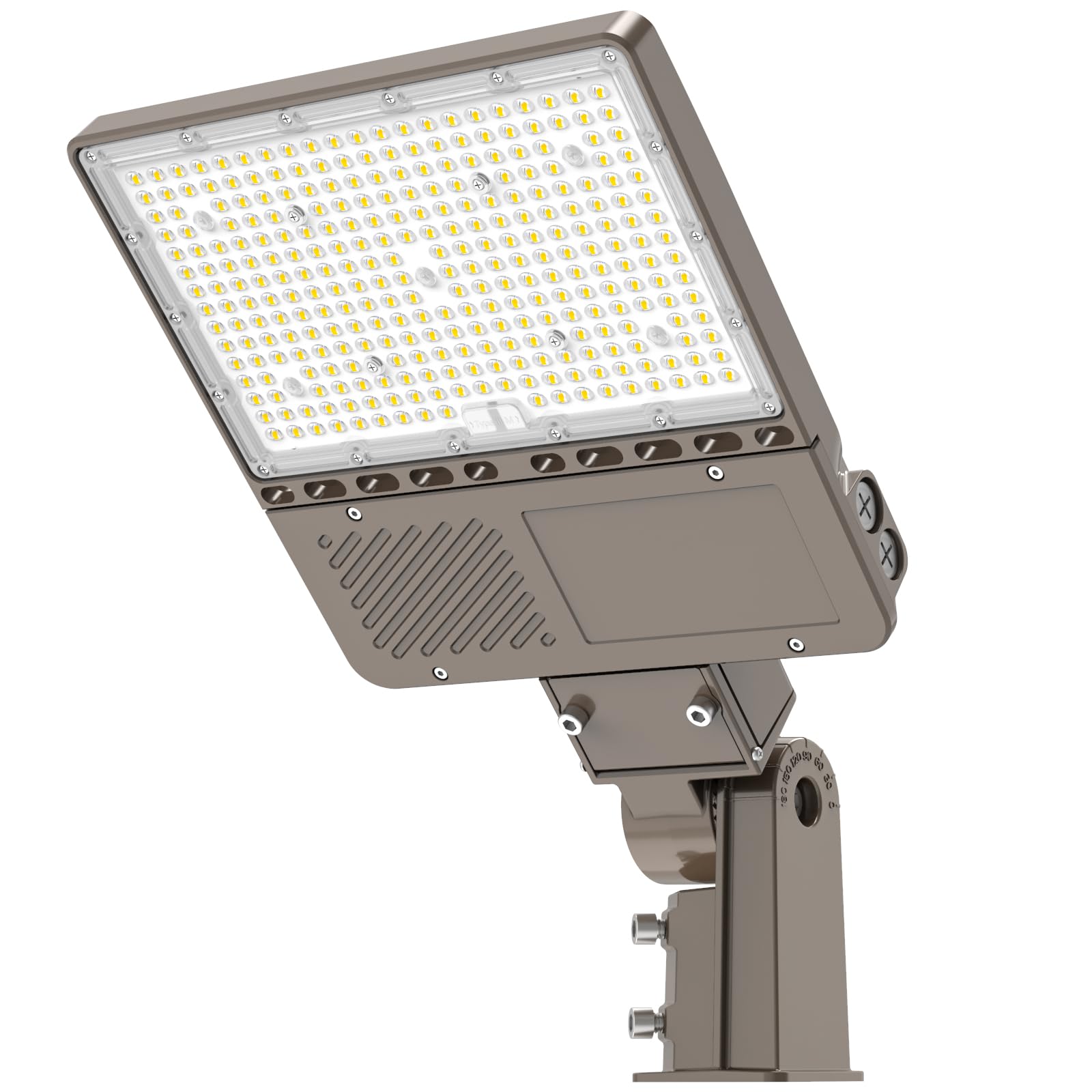 ADUB 480V LED Parking Lot Light 150W, ETL Listed 5000K LED Shoebox Light Pole Fixture Adjustable Slip Fit Mount, IP65 Outdoor Se