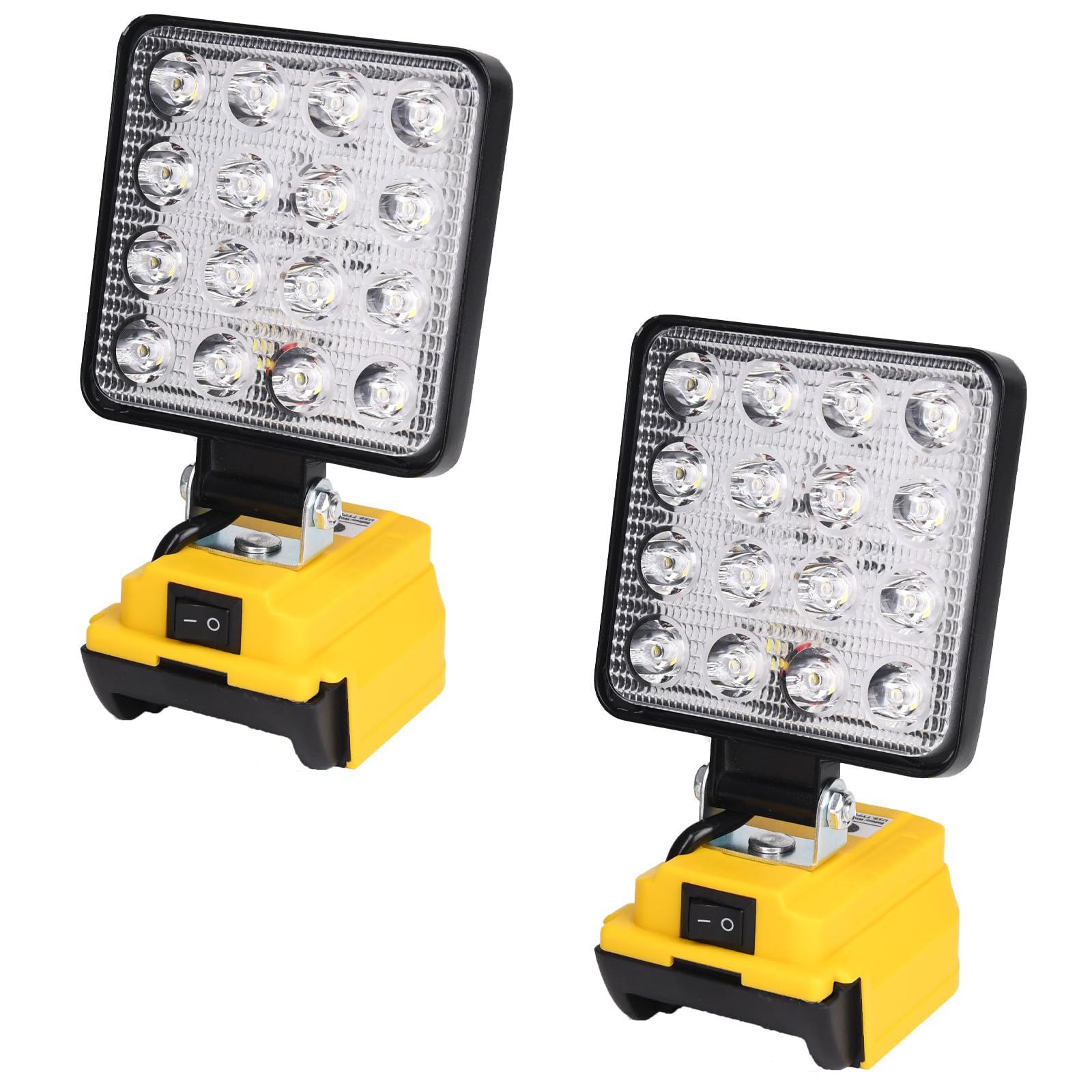 Cordless LED Work Light for Dewalt 20v Battery, Flashlight 20V for Dewalt Light, 48W 4800LM Portable Rechargeable Flood Light wi