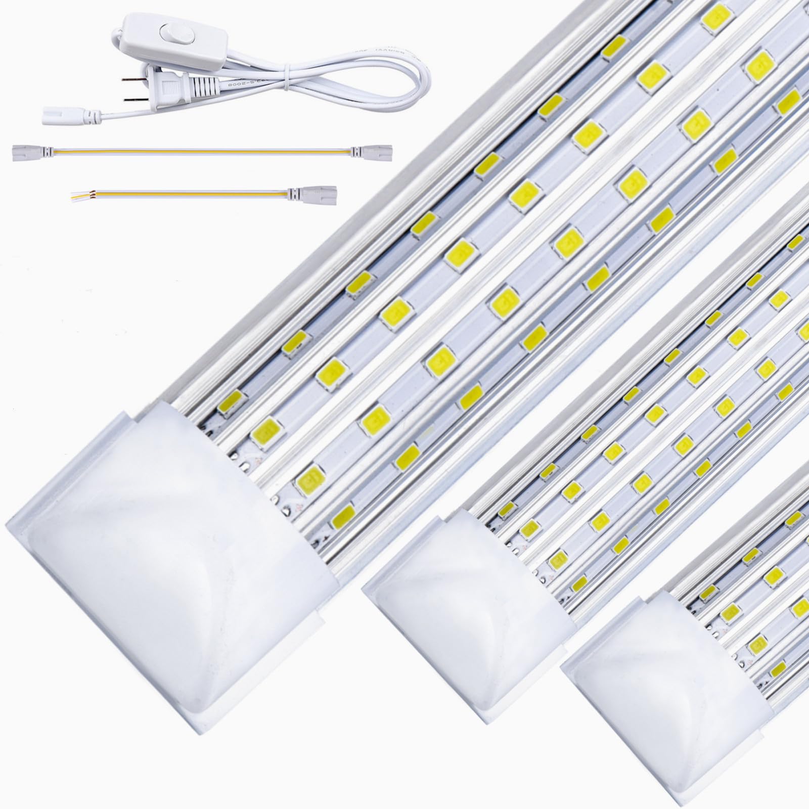 Led Light 777 (6-Pack) 8Ft Linkable Led Shop Light, 120W, 19500Lm, 600