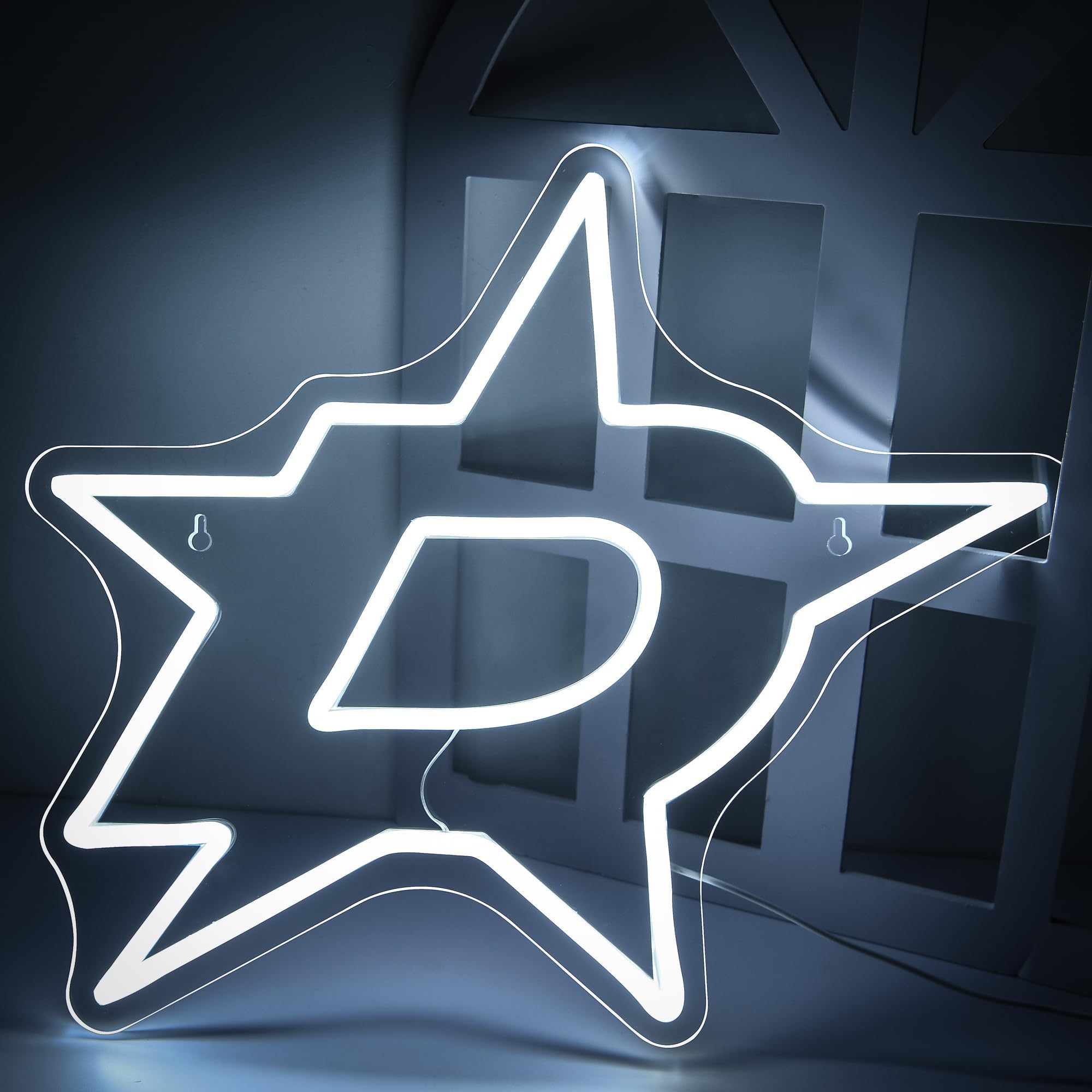 FTMGGDG Ice Hockey Neon Sign LED Light, 16.5x14.2 inches, Dallas, Model FMXD600