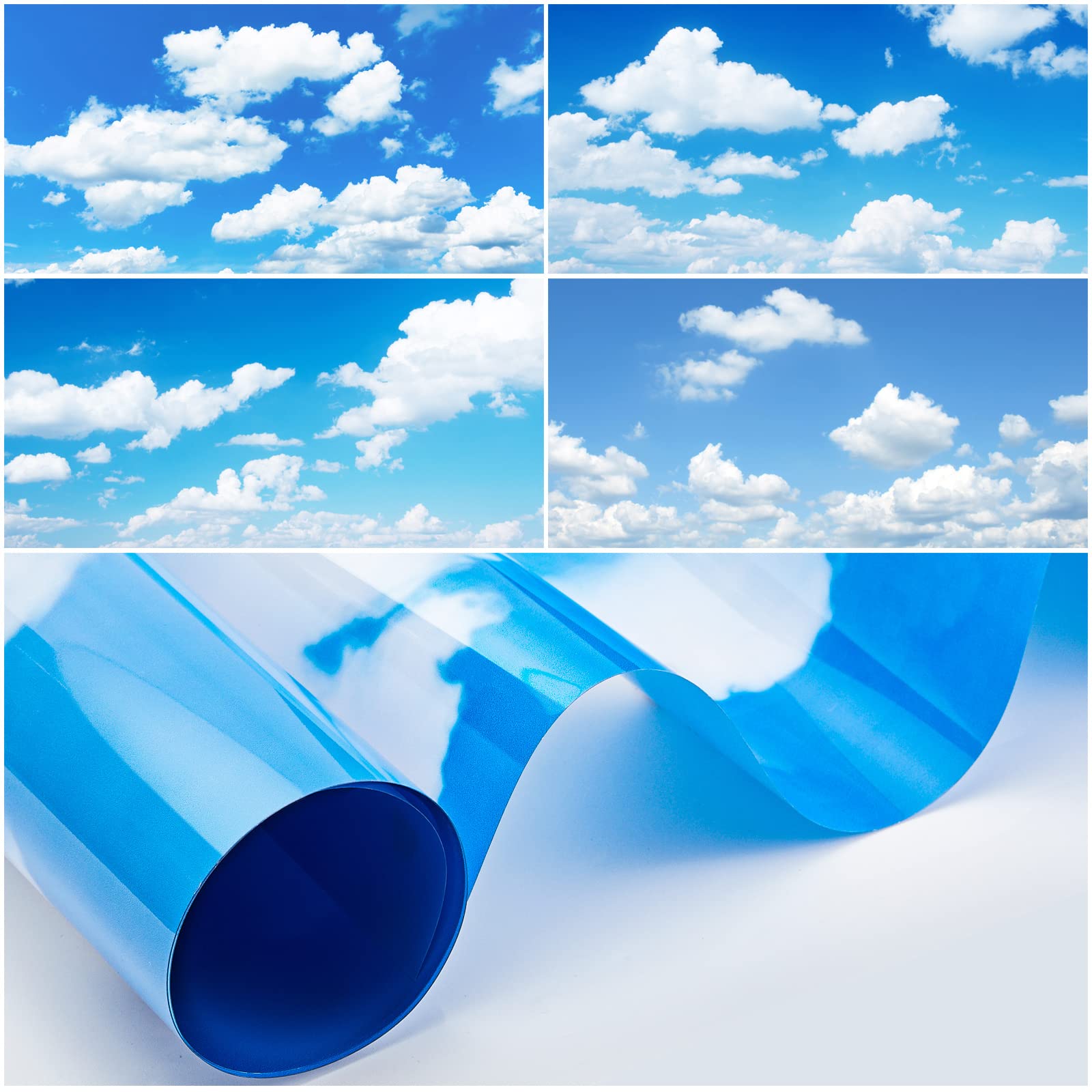 4 Pcs Fluorescent Light Covers Ceiling Light Covers Classroom Light Filters Cloud Ceiling Panels Florescent Light Diffuser With Backlit Film Material Clouds For Ceiling Light Office School,4 X 2 Feet