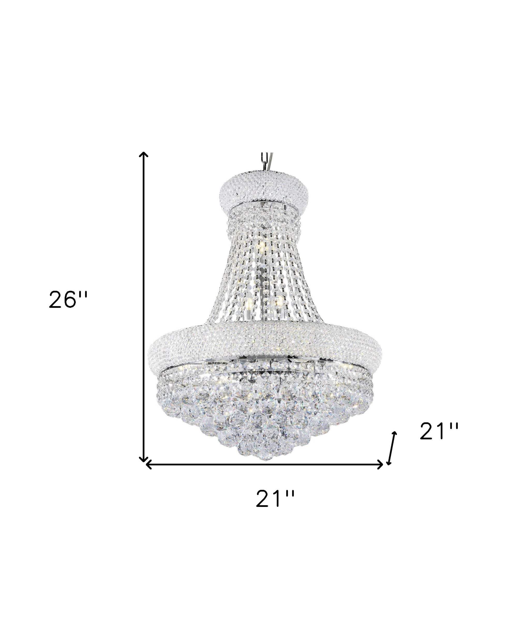 HomeRoots LED Ceiling Light, Lantern Style, Model 468880, Transparent Glass with Clear Shades