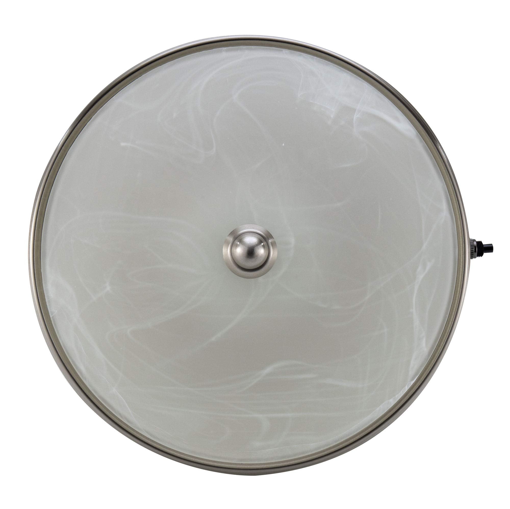 RecPro 12V LED Decorative Ceiling Light | Glass Dome Fixture for RV Dinette | 1 Light, Modern Design, Energy Efficient