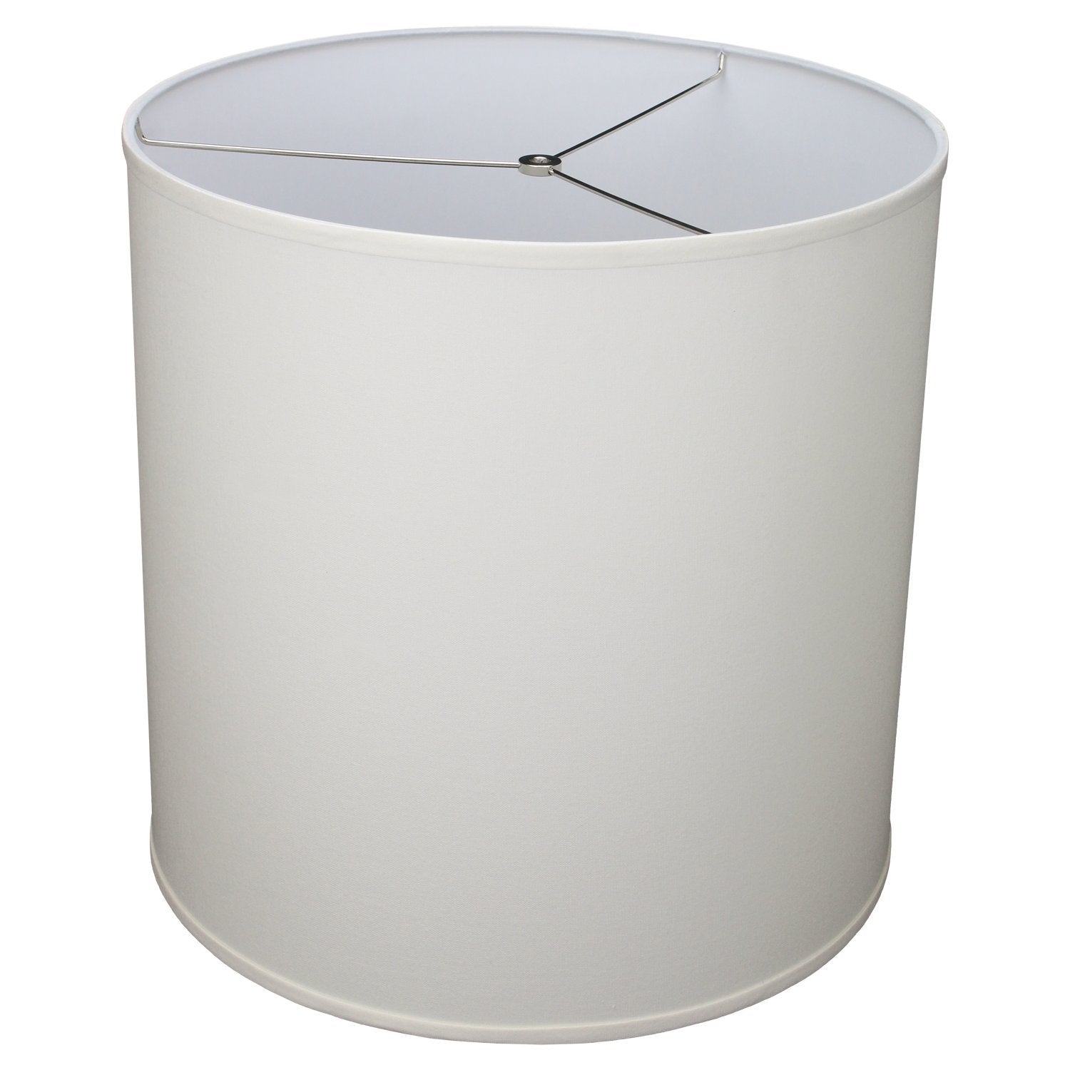 FenchelShades.com 18 Top Diameter x 18 Bottom Diameter 18 Height Cylinder Drum Lampshade USA Made (Cream)