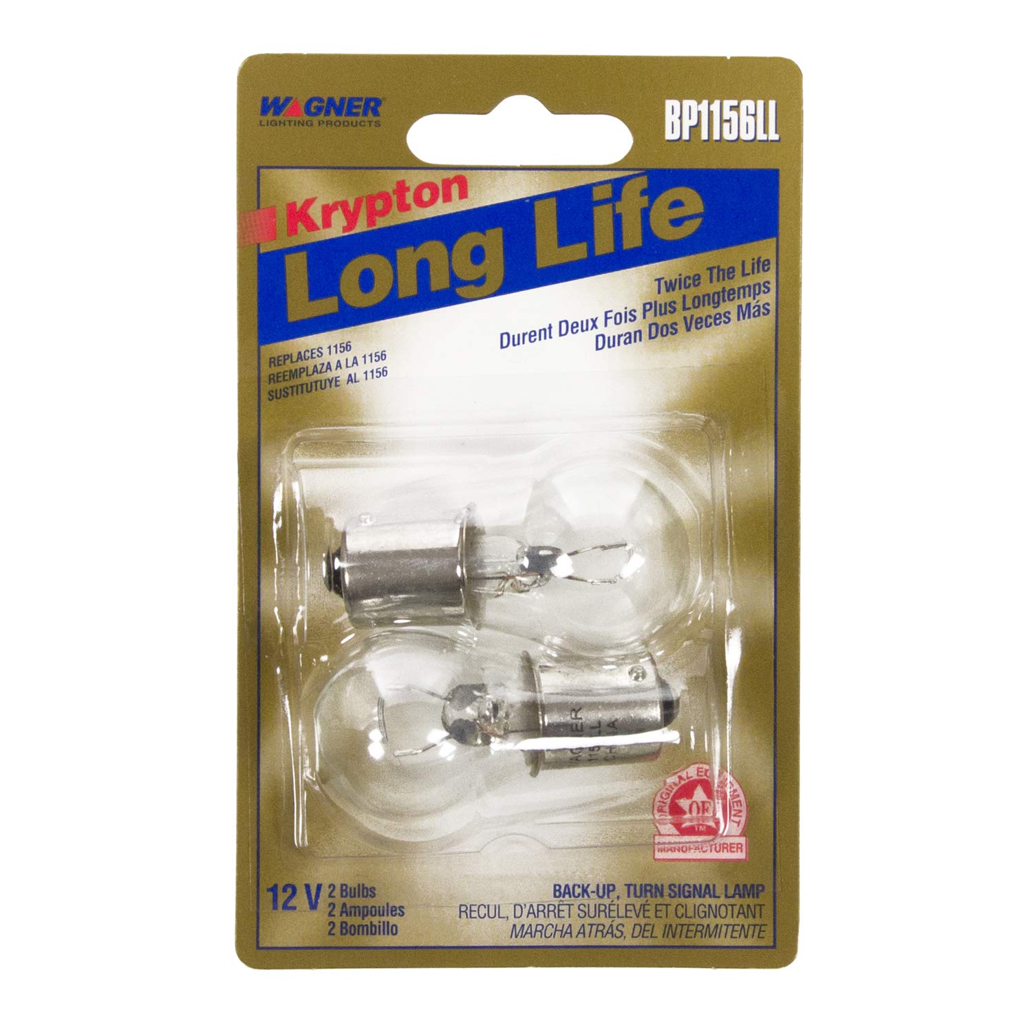 Wagner Lighting Bp1156Ll Long Life Multi-Purpose Light Bulb Card Of 2
