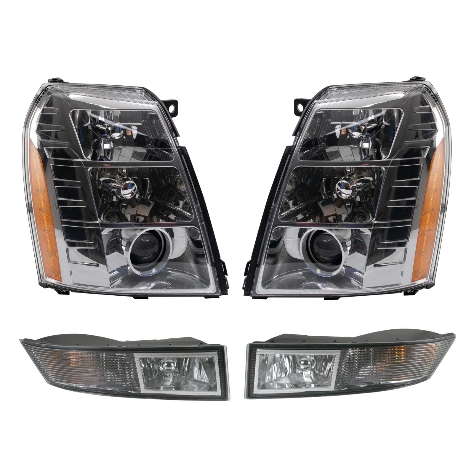 Trq Lighting Kit Gm2502291 Gm2503291 Gm2592163 Gm2593163 Compatible With 2007-2014 Cadillac Escalade Escalade Esv 2009-2013 Escalade Ext