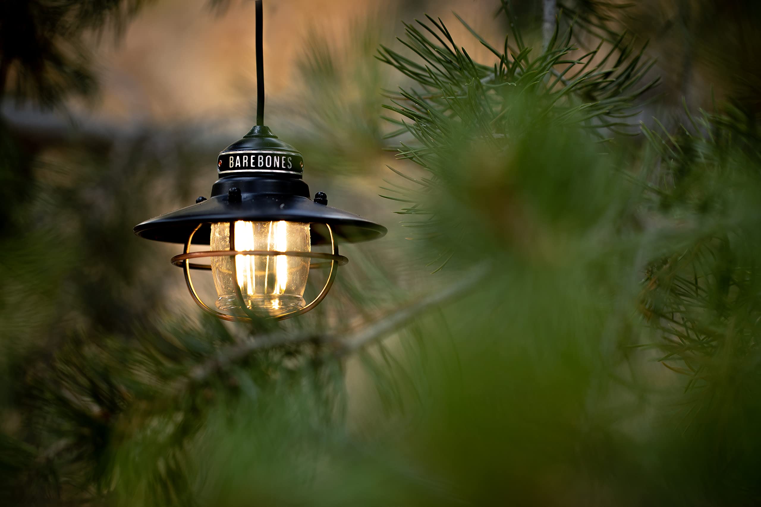 Barebones Edison Pendant Light, Antique Bronze, Medium Size, Adjustable Height, USB LED, Model 20230006004000