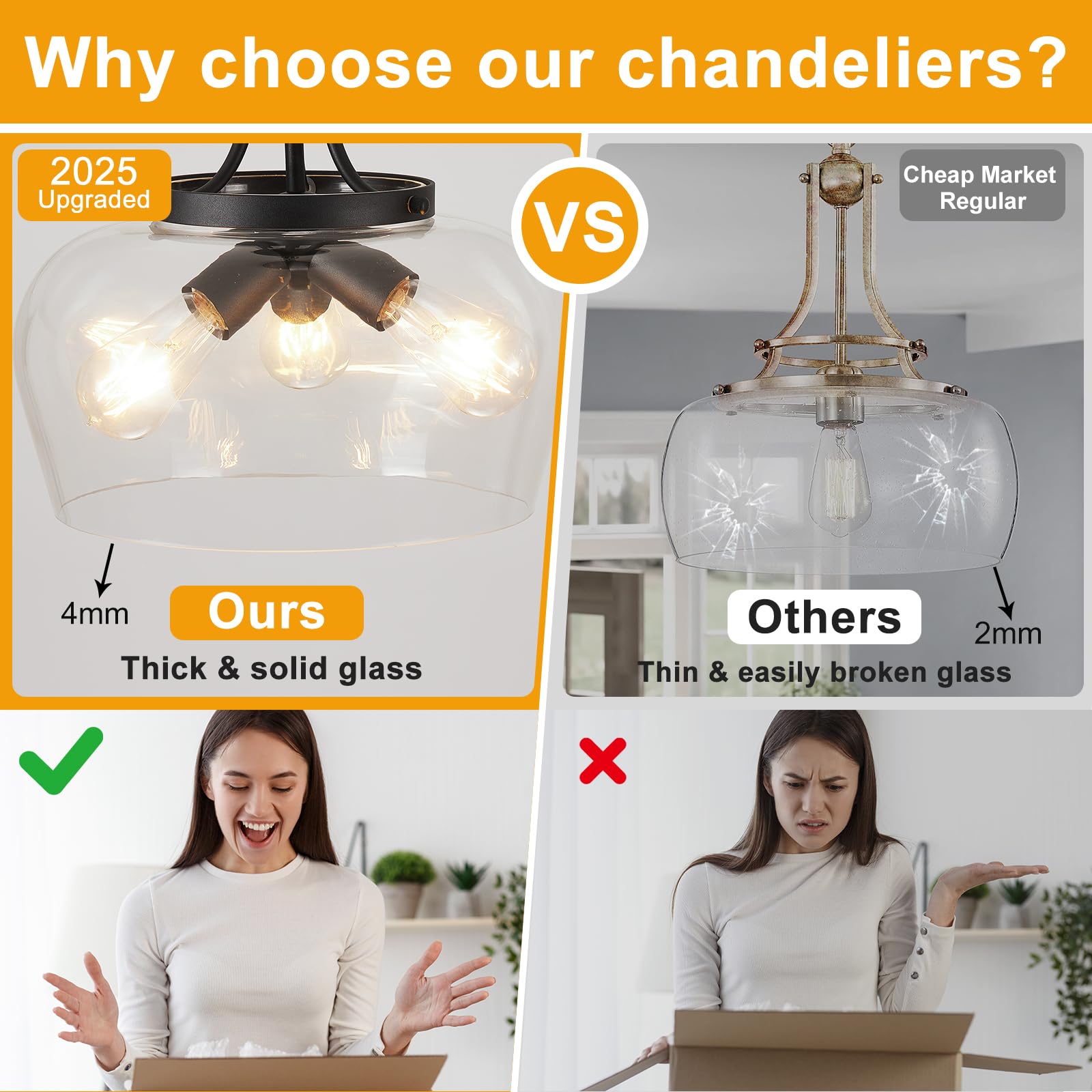 14.2 Black Chandelier  3-Light Modern Ceiling Pendant Light Fixtures  Farmhouse Dining Room Light Fixtures Over Table  Industrial Pendant Lights Kitchen Island For Bedroom  Hallway  Foyer  Entryway