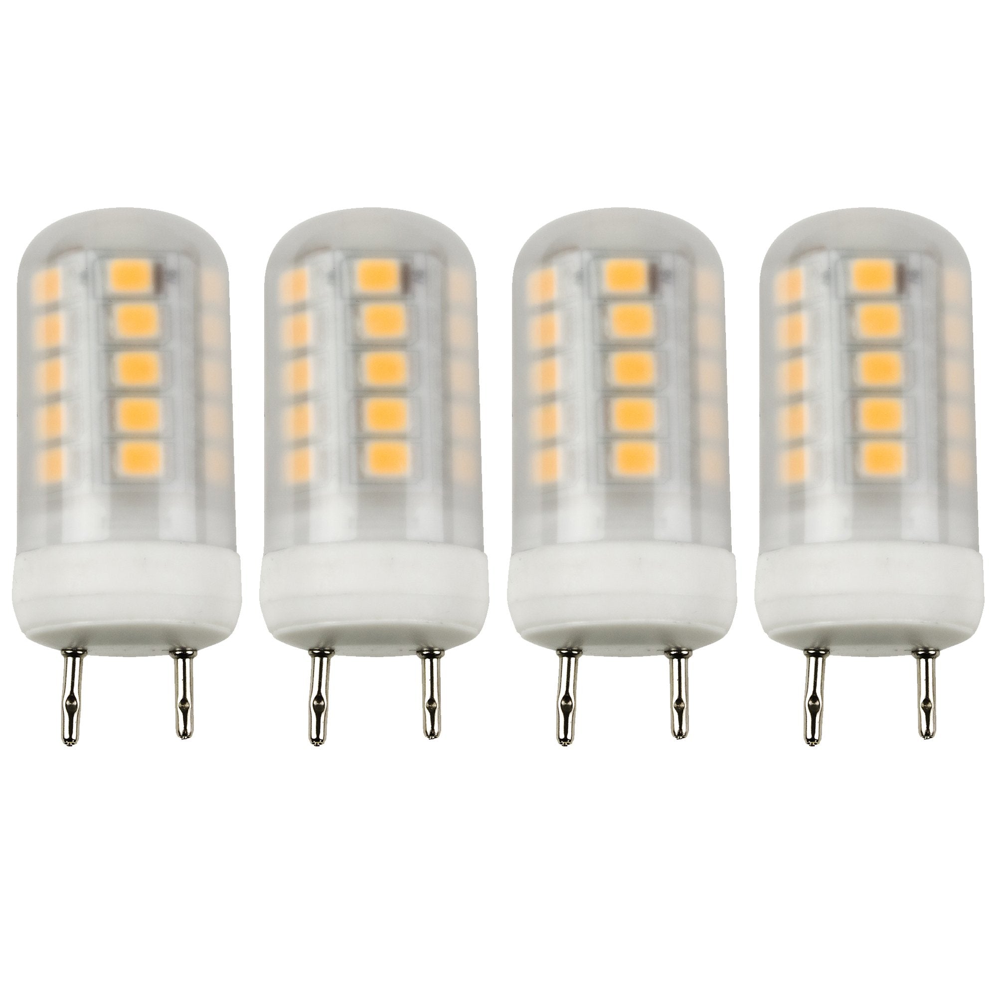 Newhouse Lighting 2.3W (20W Equiv.) GY8.6 LED Bulb Halogen Replacement Lights, 120V, 3000K, 200 Lumens, 4-Pack
