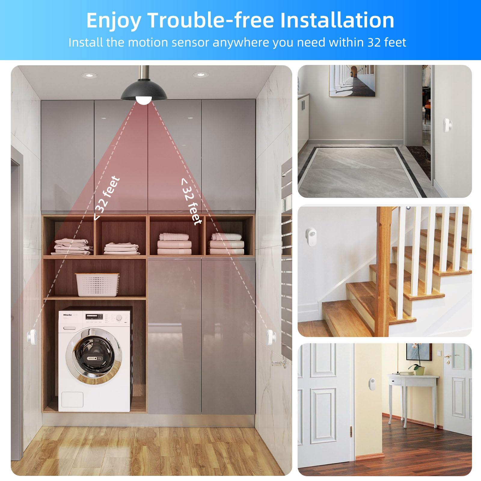 Motion Sensor Light Bulbs  10W (120W Equivalent) 1200Lm Motion Activated Dusk To Dawn Security Led Bulb  6500K Daylight  A19/E26  Auto On/Off Indoor Outdoor Lighting  For Garage Basement Hallway