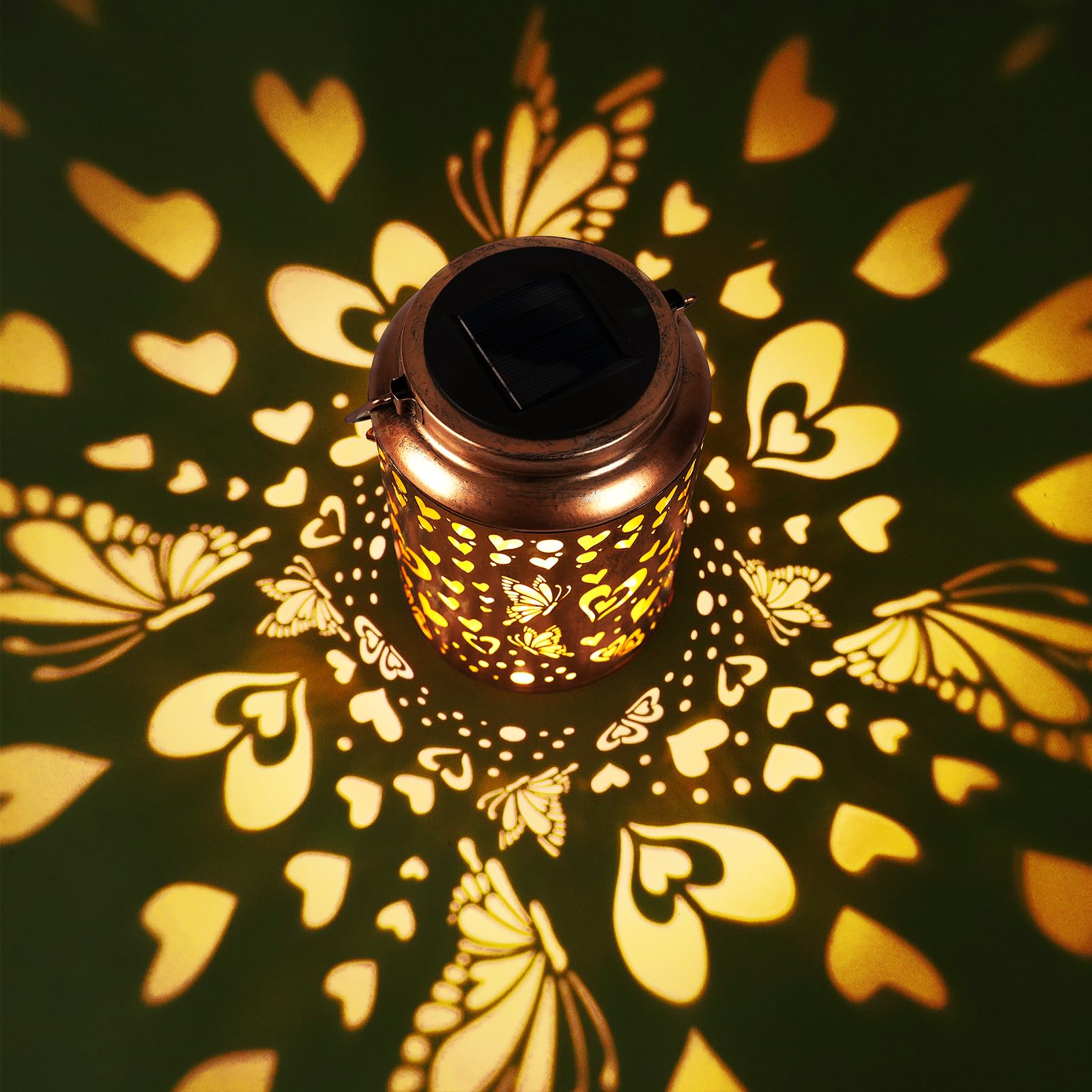 Solar Lanterns Outdoor  Love Mom Lantern Garden Decor Waterproof Decor Light Hanging Solar Lights Yard Decor  Christmas Gifts  Gifts For Women  Gifts For Mom  Gifts For Grandma