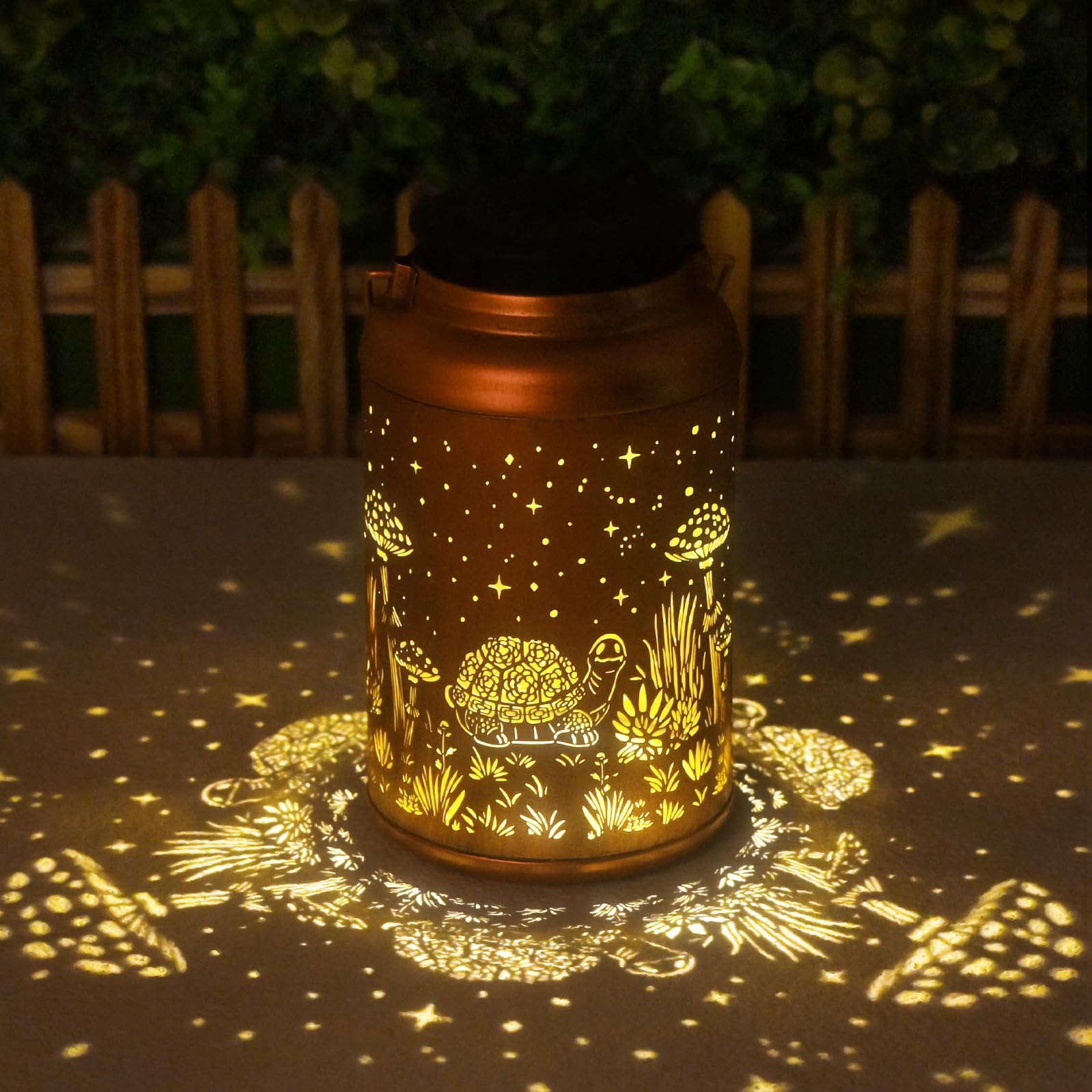 2 Pack Turtle Solar Lanterns Outdoor Waterproof - Hanging Turtle Solar Lights Garden Decor, Birthday Gifts For Women, Mom, Mothe