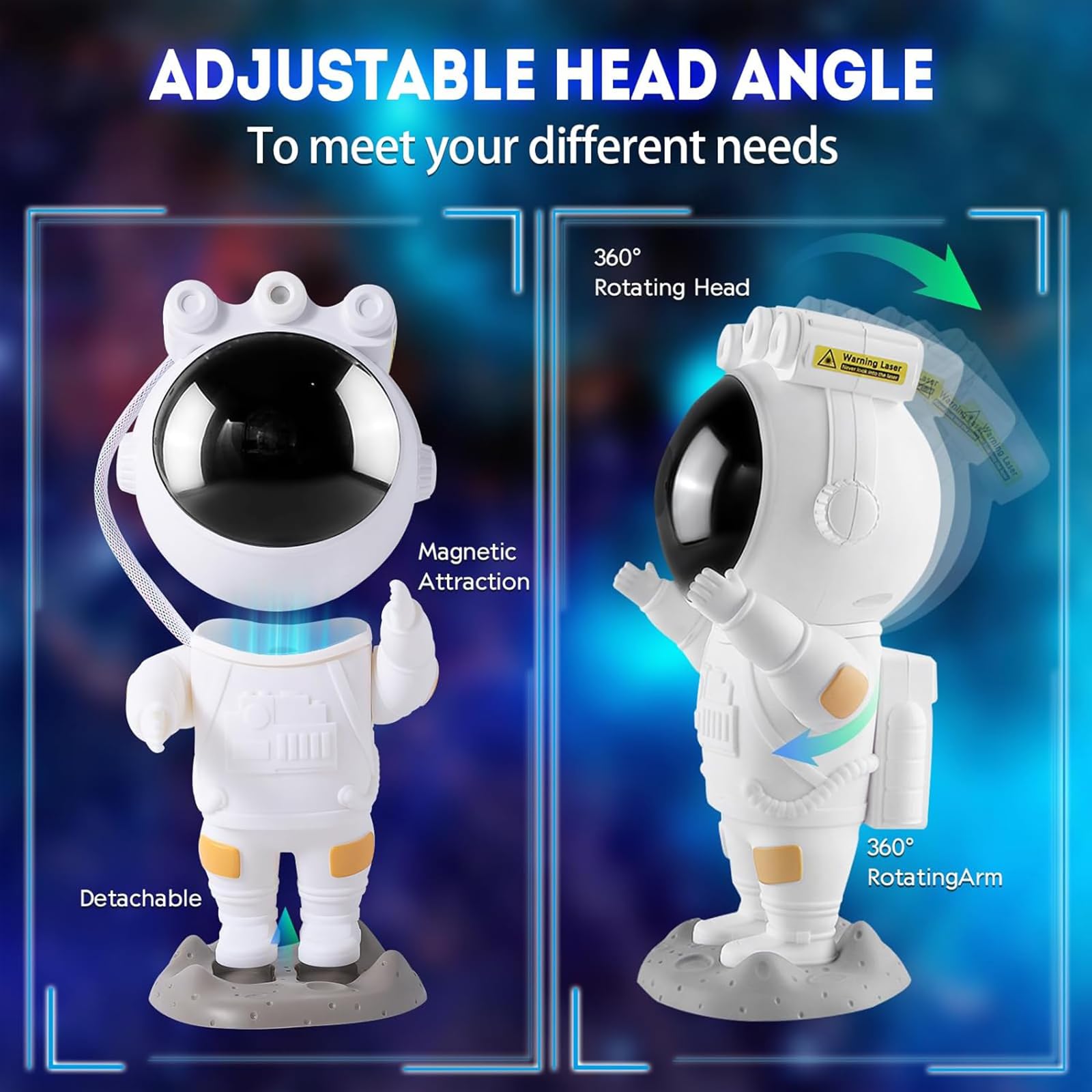 SZPACMATE Astronaut Galaxy Star Projector