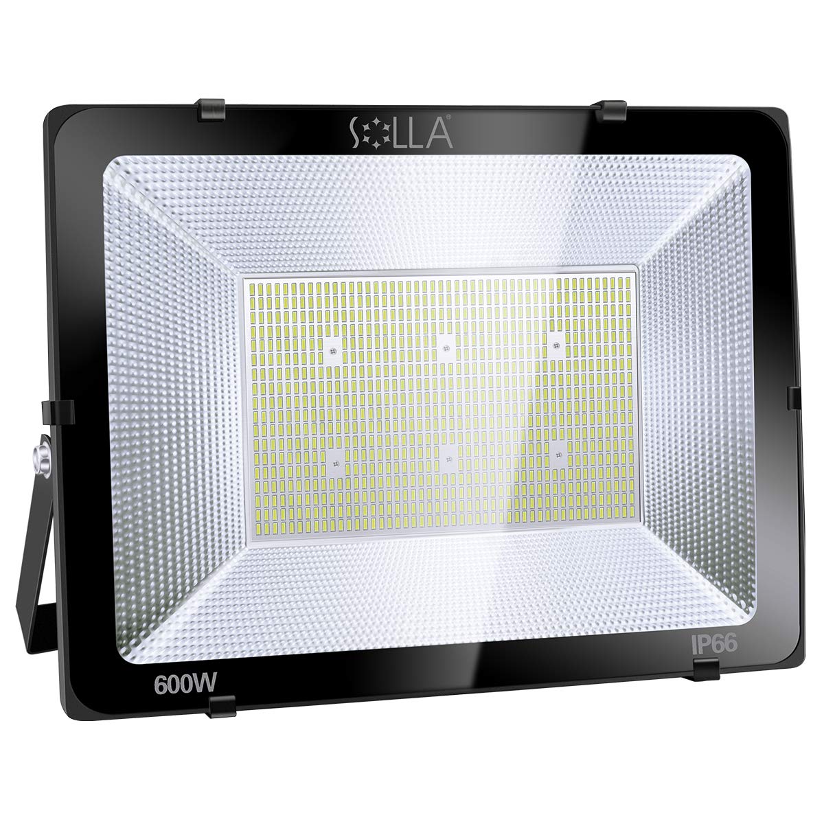 SOLLA LED Flood Light 600W, 48000lm, IP66 Waterproof, Aluminum, 6000K Daylight White, Model HT-001