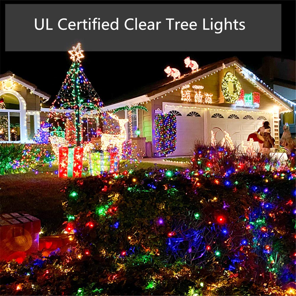 Twinkle Star Christmas Lights, 33FT 150 Multicolor Mini String Light, 120V UL Certified, Indoor/Outdoor, No Twinkle Function