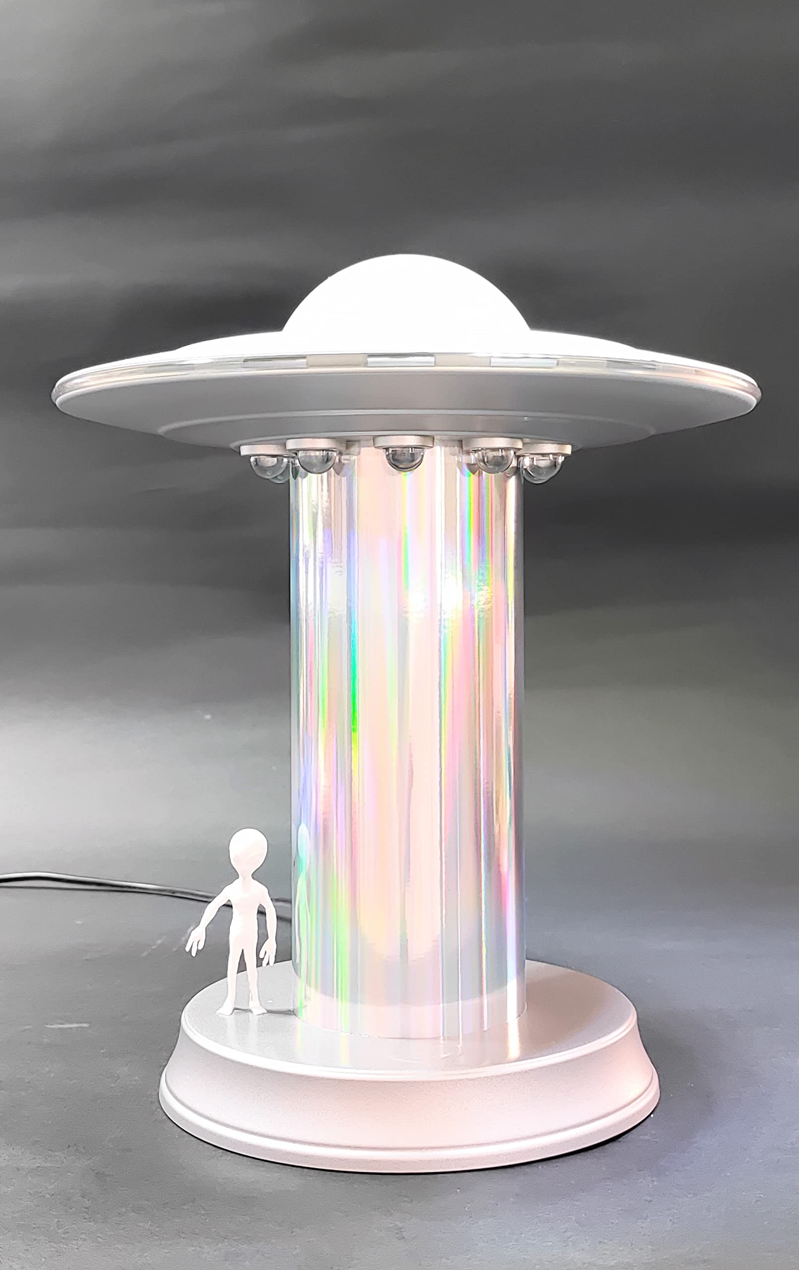 Ufo Model Human Abduction Touch Table Lamp Led Alien Encounter Decoration Area 51 Spacecraft Space Lover Holographic D  Cor Colo