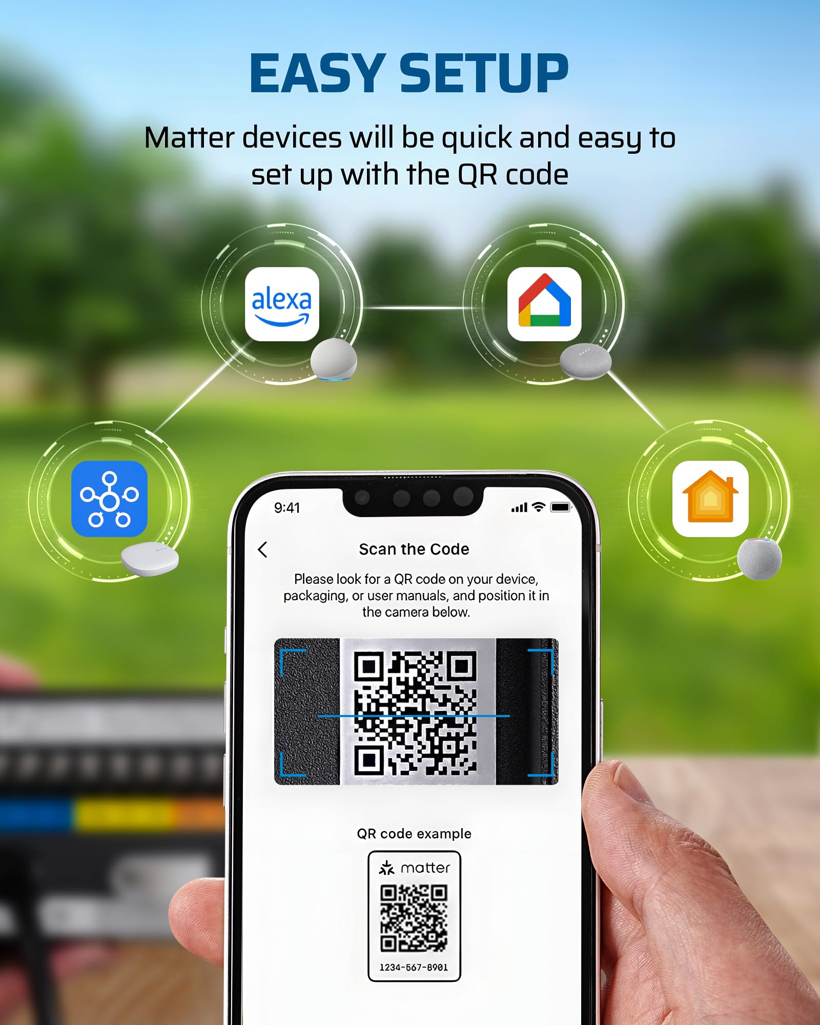 DEWENWILS Matter 200W Smart Low Voltage Landscape Transformer, WiFi Landscape Lighting Transformer,120V AC to 12V/14V AC,Compati