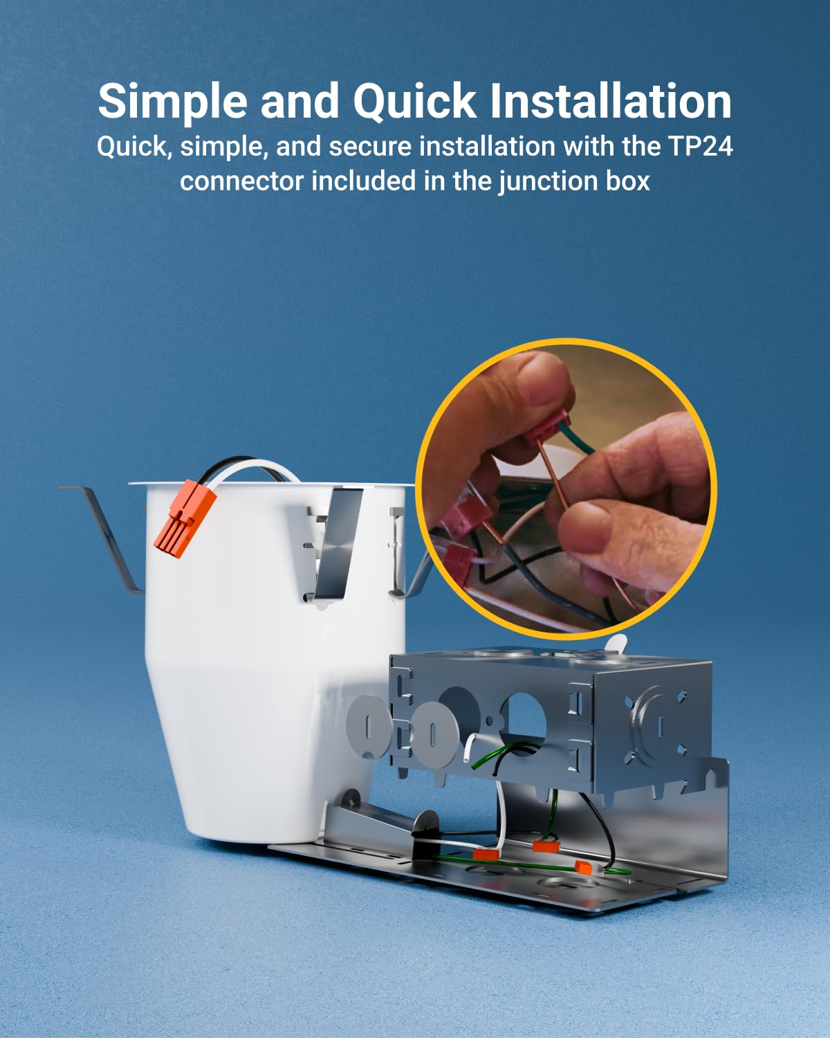 Sunco Can Lights For Ceiling 4 Inch Remodel Recessed Lighting Housing 120-277V Tp24 Connector Included Air Tight Steel Can Easy Install, Ic Rated, Ul Listed 4 Pack