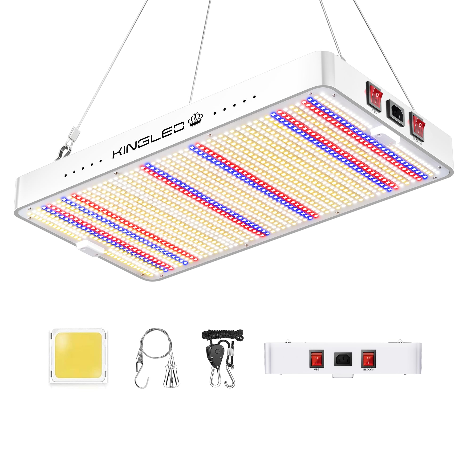 2025 Kp3000 Led Grow Lights With Yield Leds 4X4Ft Coverage Full Spectrum Grow Lights For Indoor Hydroponic Plants Greenhouse Growing Lamps Veg Bloom Daul Mode