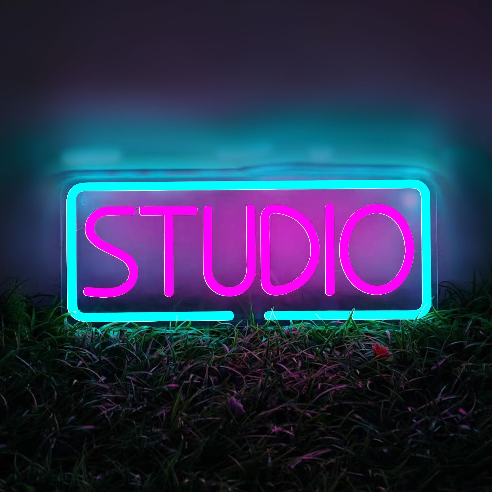 Studio Neon Sign For Wall Decor  Dimmable Neon Light For Led Light Up Business Sign  Usb Powered Light For Recording Room  Music Studio  Streaming  Party  Club  Podcast Wall Decor Gift 15.7 ? 5.9
