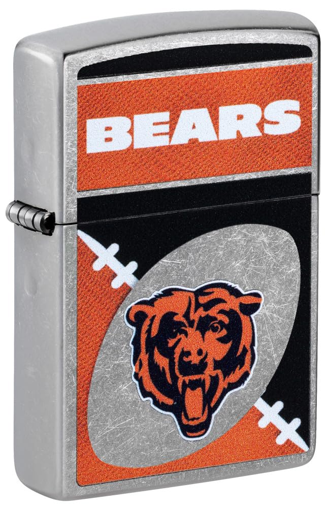 Zippo Nfl Chicago Bears Street Chrome Pocket Lighter