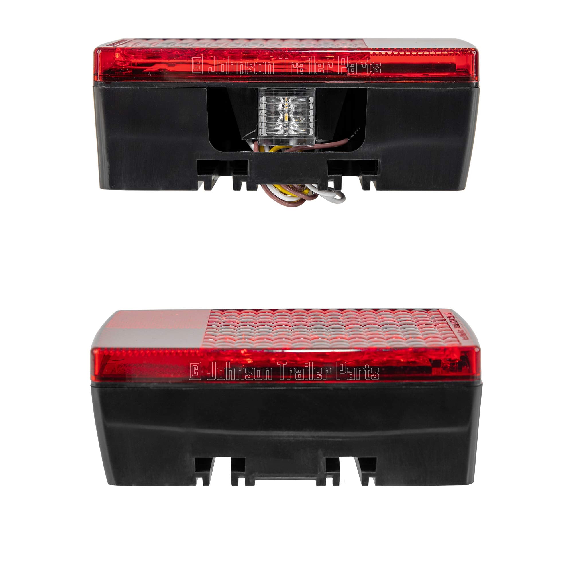 Submersible Led Tail Light Kit | 6&quot; Multifuction Box Led Trailer Lights | Includes Electrical Connectors And Mounting Hardware