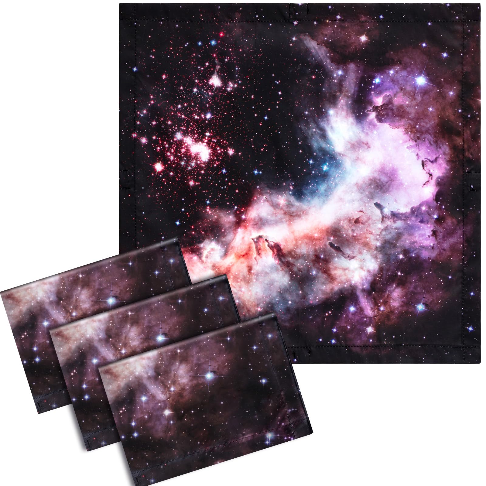 VIHOSE Fluorescent Light Covers - 4 Pcs, 2 x 2 Feet, Star Cluster, Magnetic Light Filters for Office/Classroom/Home
