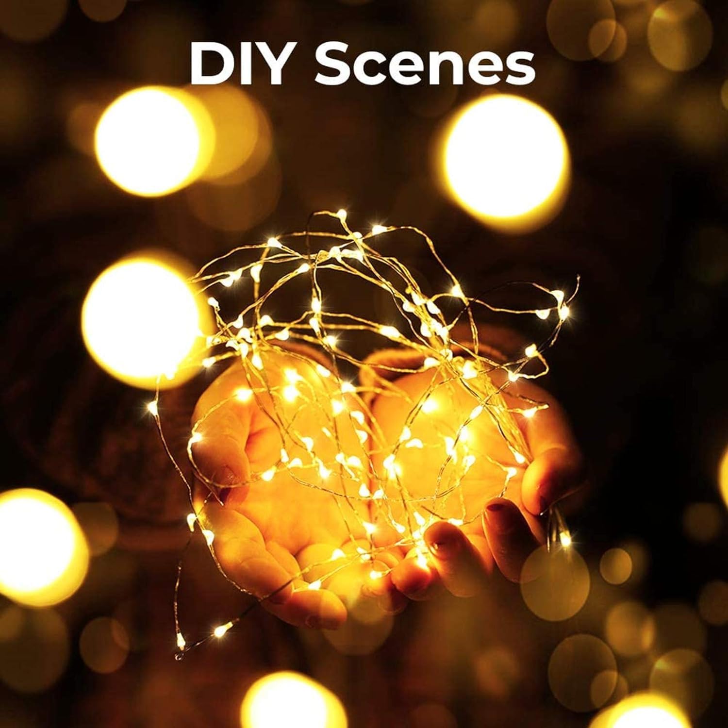 Znycye 50 Led Fairy Lights With Timer 8.2Ft 8 Modes Battery Operated Fairy Lights  4 Pack Mini Led String Lights For Diy Wedding Bedroom Mason Jar Vases Table Party Christmas Decoration (Warm White)