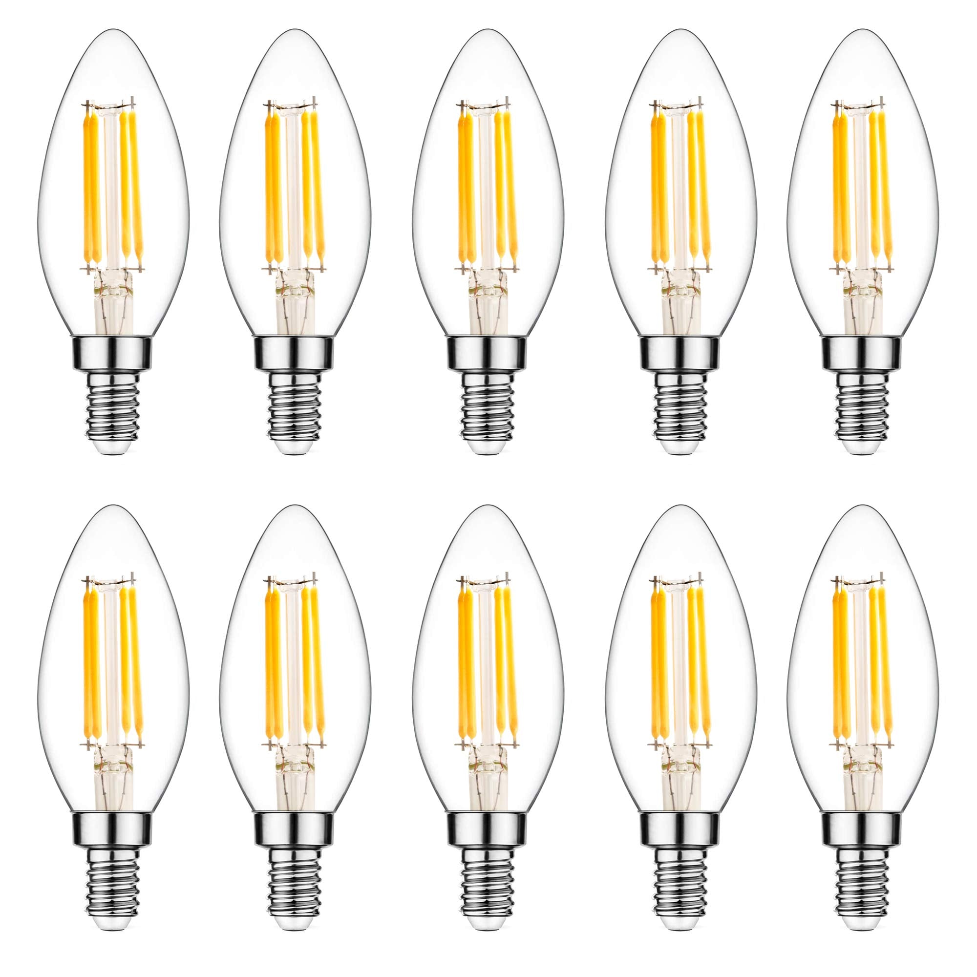 Raheem E14 Led Bulb, Dimmable, 110V 300 Lumens 2700K 40W Equivalent, Best Replacement For Halogen And Incandescent Bulb, Candela