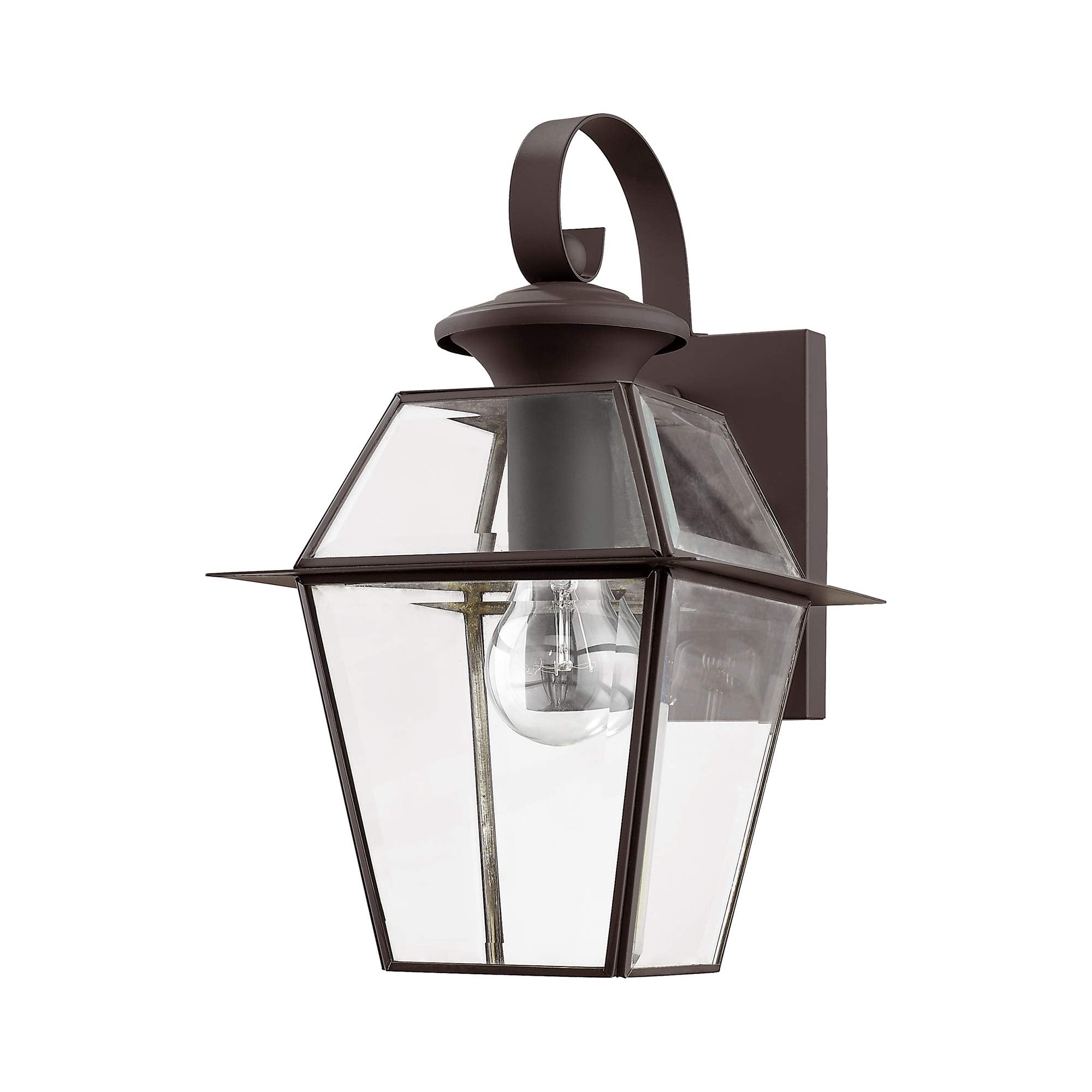 Livex Lighting 2181-07 Westover 1-Light Outdoor Wall Lantern, Bronze