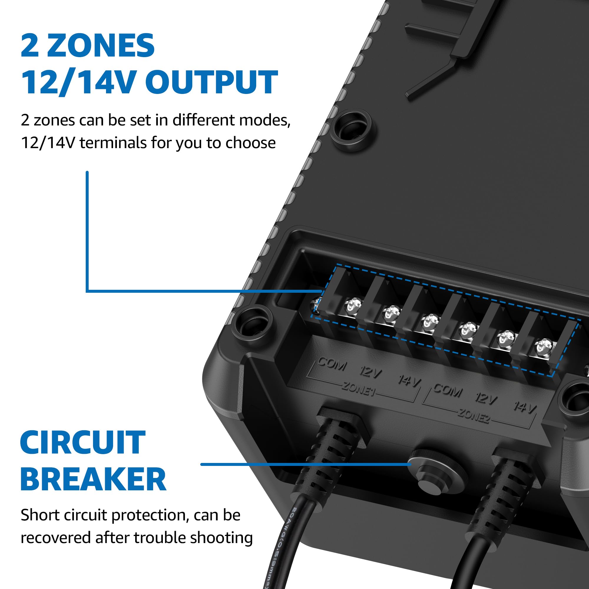 Sunvie 200W Low Voltage Landscape Transformer With 2 Independent Control Output Landscape Lighting Transformer With Timer And Ph