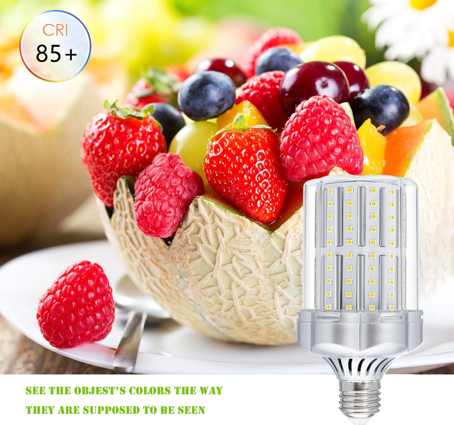 Bogao E26 Led Bulb,32W Led Corn Light Bulb 320W Equivalent 6000K White 3400Lm Non-Dimmable Flicker Free Led Corn Bulb For Indoor