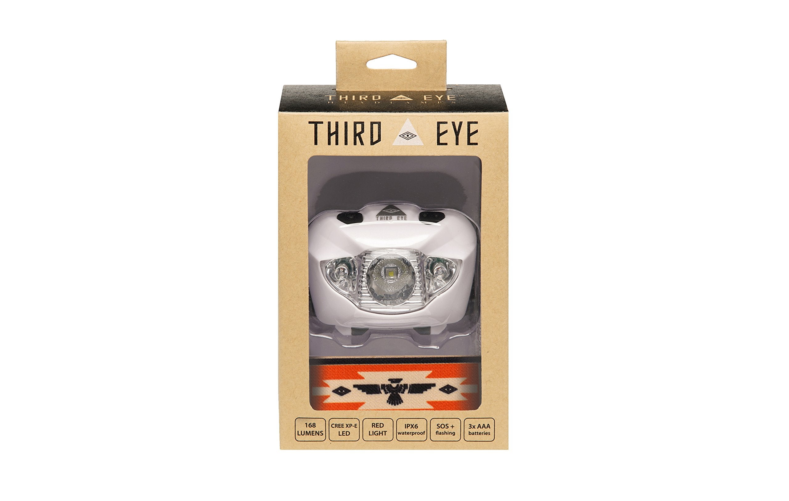 OUTDOOR ENLIGHTENMENT Third Eye Headlamp - 168 Lumens, Adjustable Tilt, Lightweight, Durable, One Size Fits Most, Thunderbird