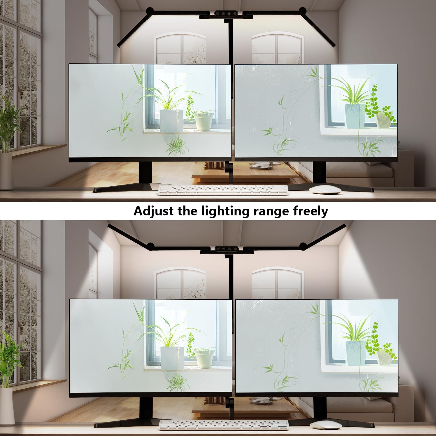Epabina Architect Desk Lamp With 5 Light Bars For Home Office, 32.5Inch Long Led Desk Light With Clamp, 24W Tall Foldable Comput