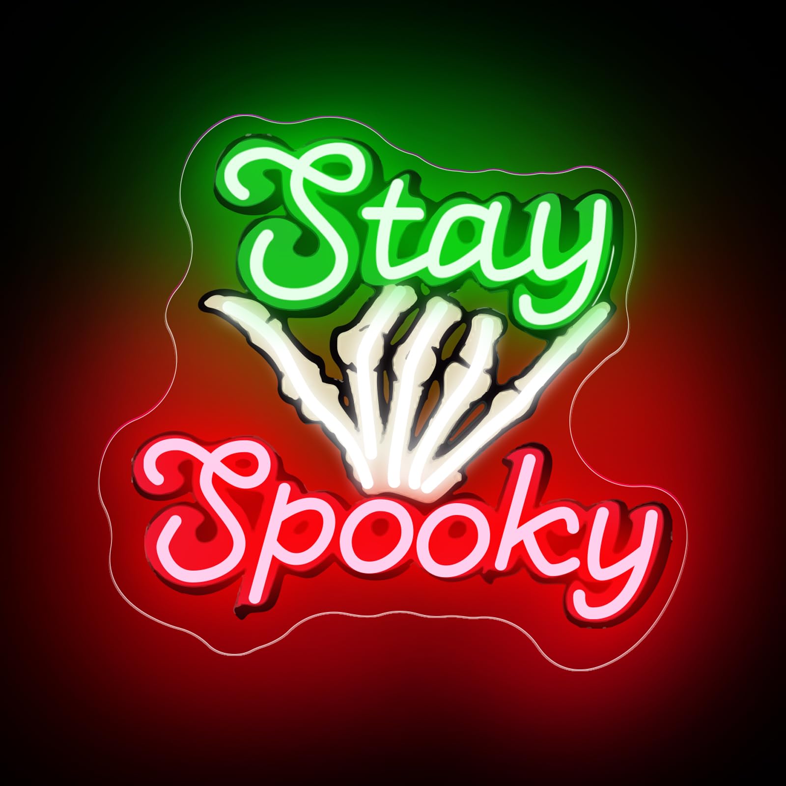 Stay Spooky Neon Sign  Custom Halloween Led Light  Gothic Decor For Halloween Party Ghost Halloween  Personalized Gift  13.8X13