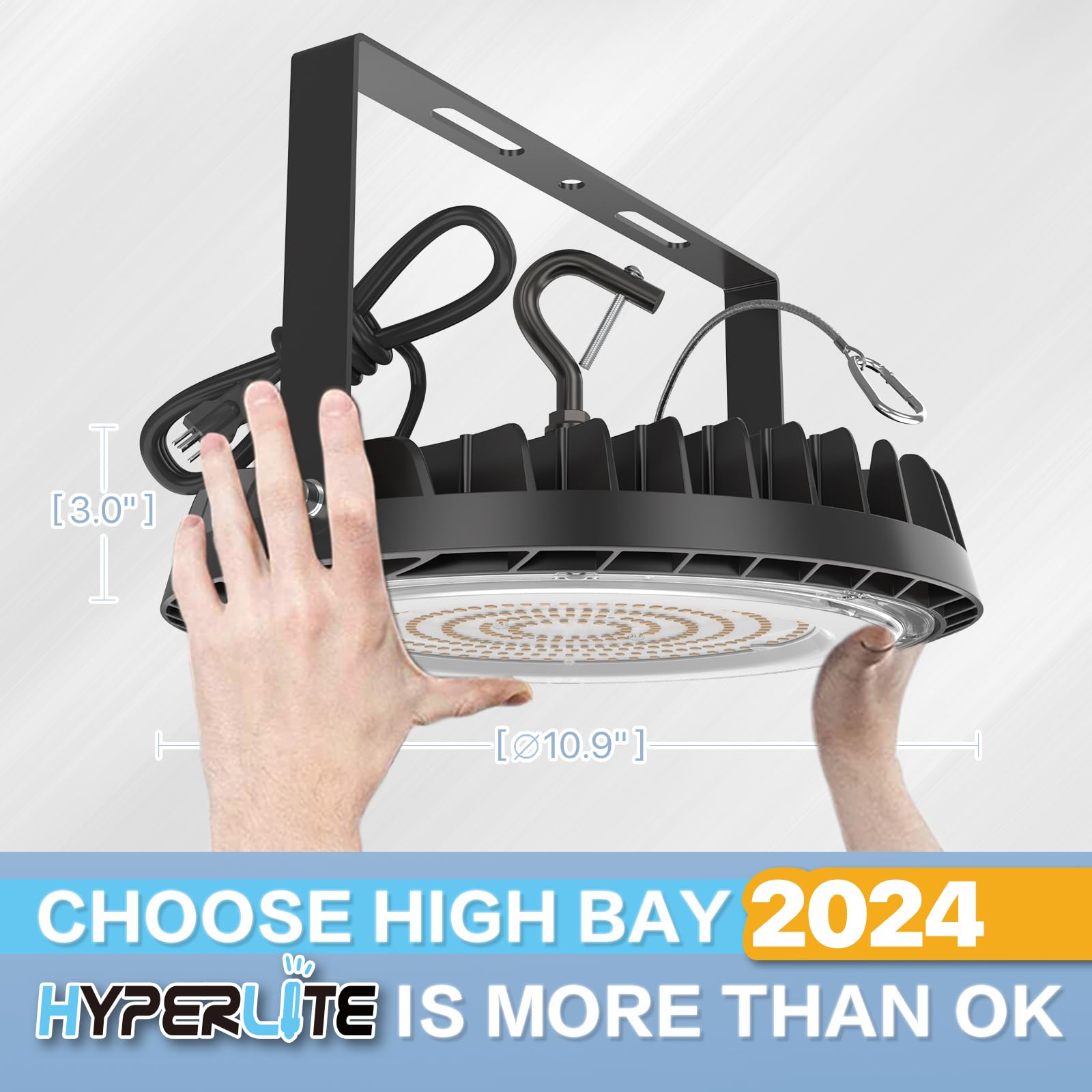 Hyperlite High Bay Led Lights: 150W Led High Bay Lights For Barn Shop Garage Warehouse Factory Lighting Industrial And Commercia